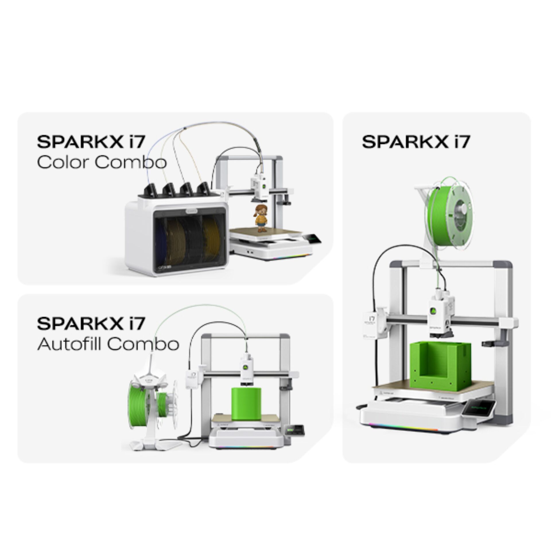 3D-Drucker, SPARKX i7, Filament, Autofill, Combo
