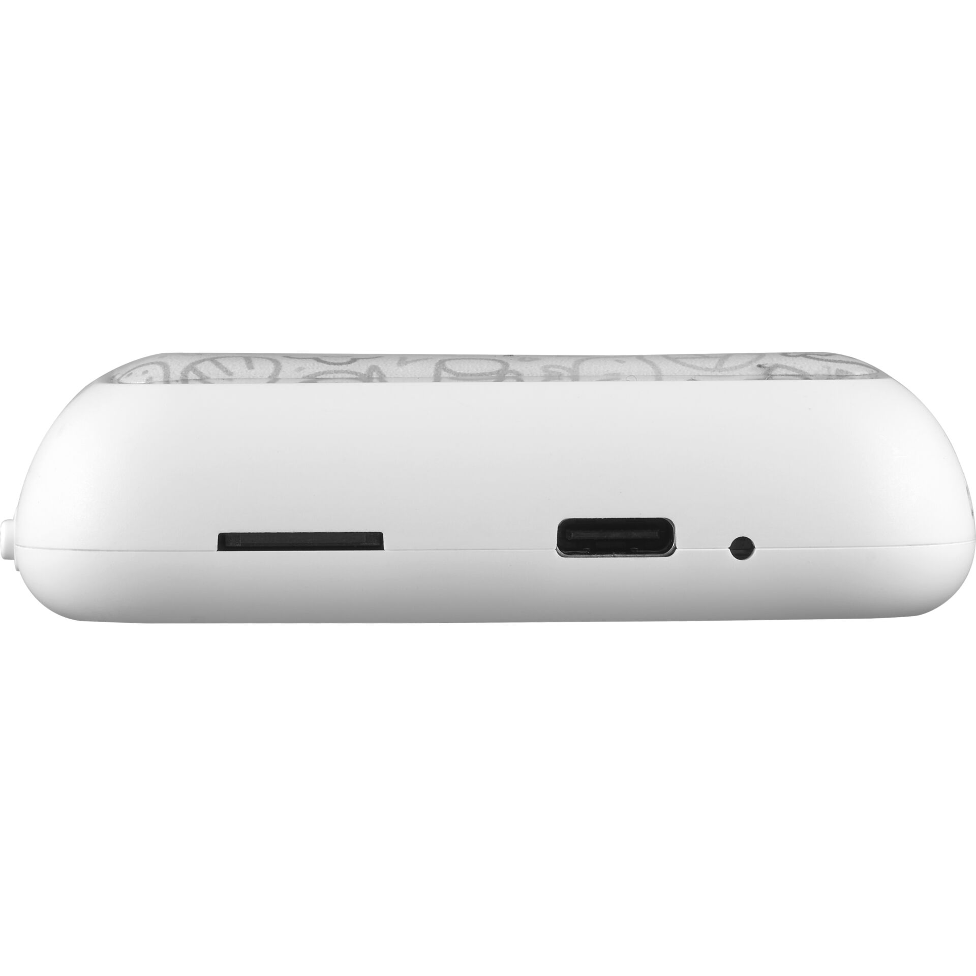 Kopfhörer-Case, USB-C Port, Speicher-Case, Kunststoff, weiß