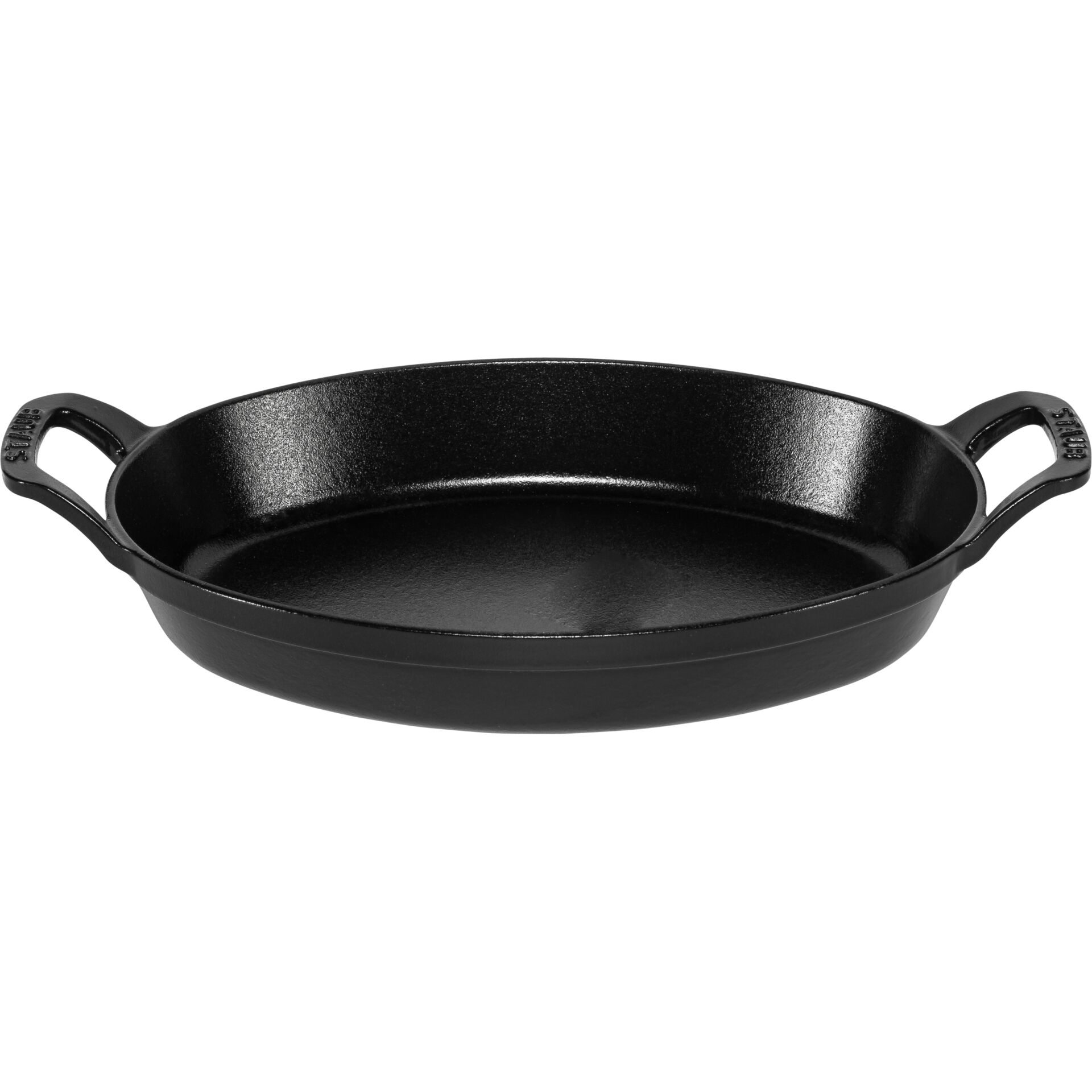 Staub Specialities Auflaufform  Gusseisen, schwarz 28 cm oval