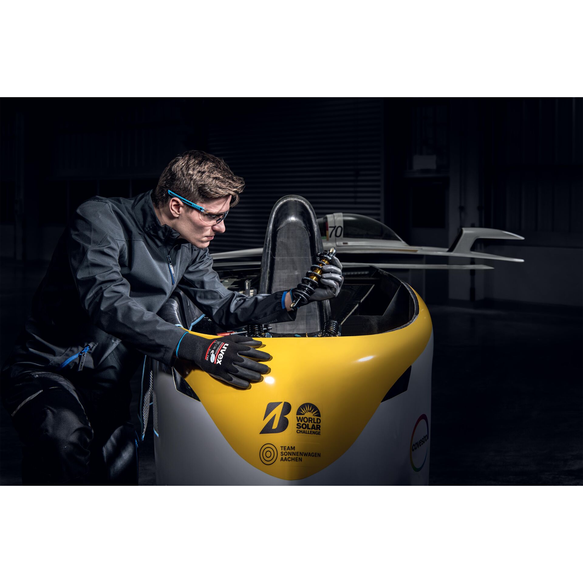 Handschuh, Mantel, Brille, Jacke, Person