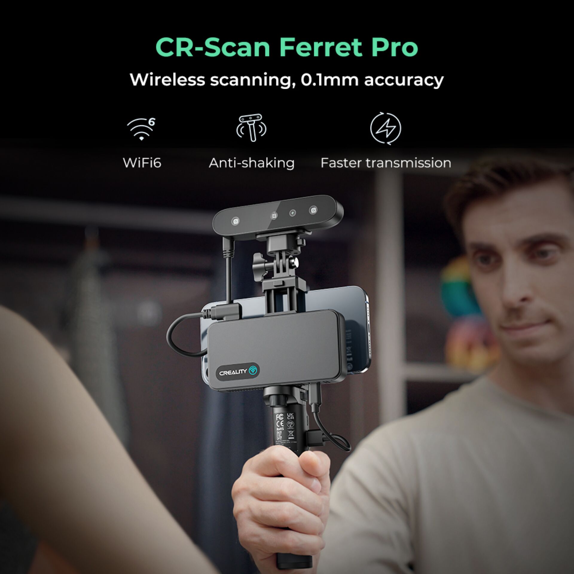 Ferret Pro, Wireless camera rig, Mobile phone mount, Tripod grip, Streaming setup