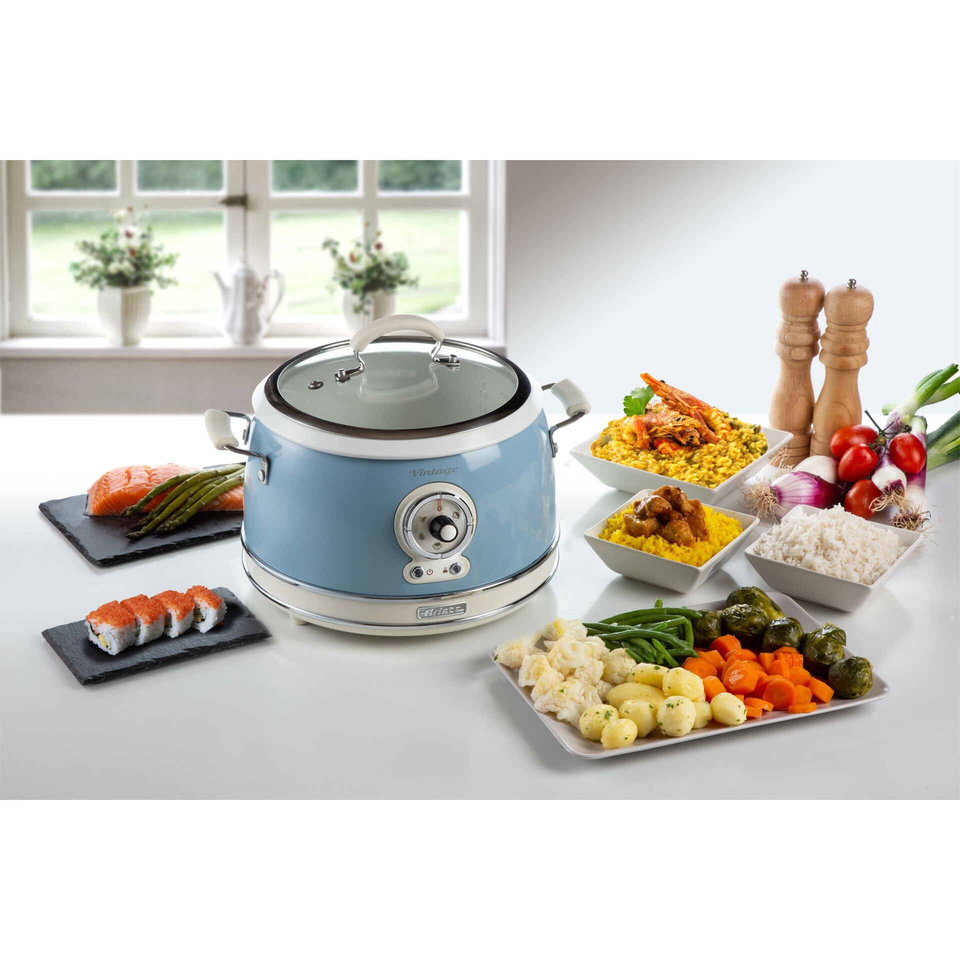 Slowcooker, Küchenmaschine, Kochtopf, Blue, Elektrisch