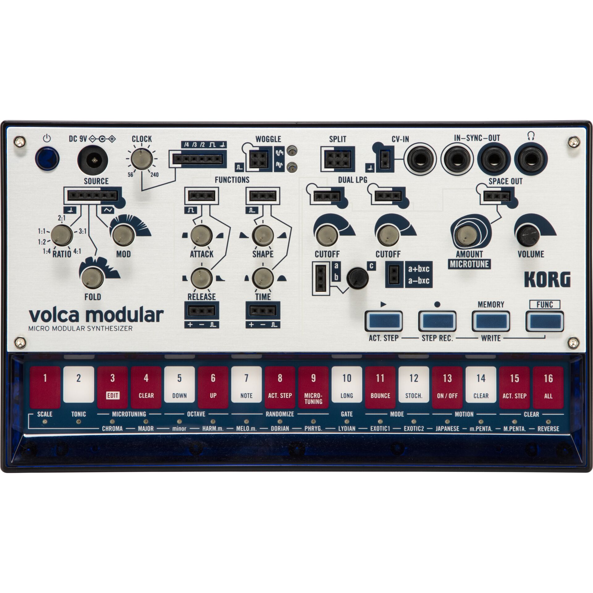 Modulare Synthesizer, Volca Modular, Korg, Audio-Ausrüstung, Synthesizer-Tastatur