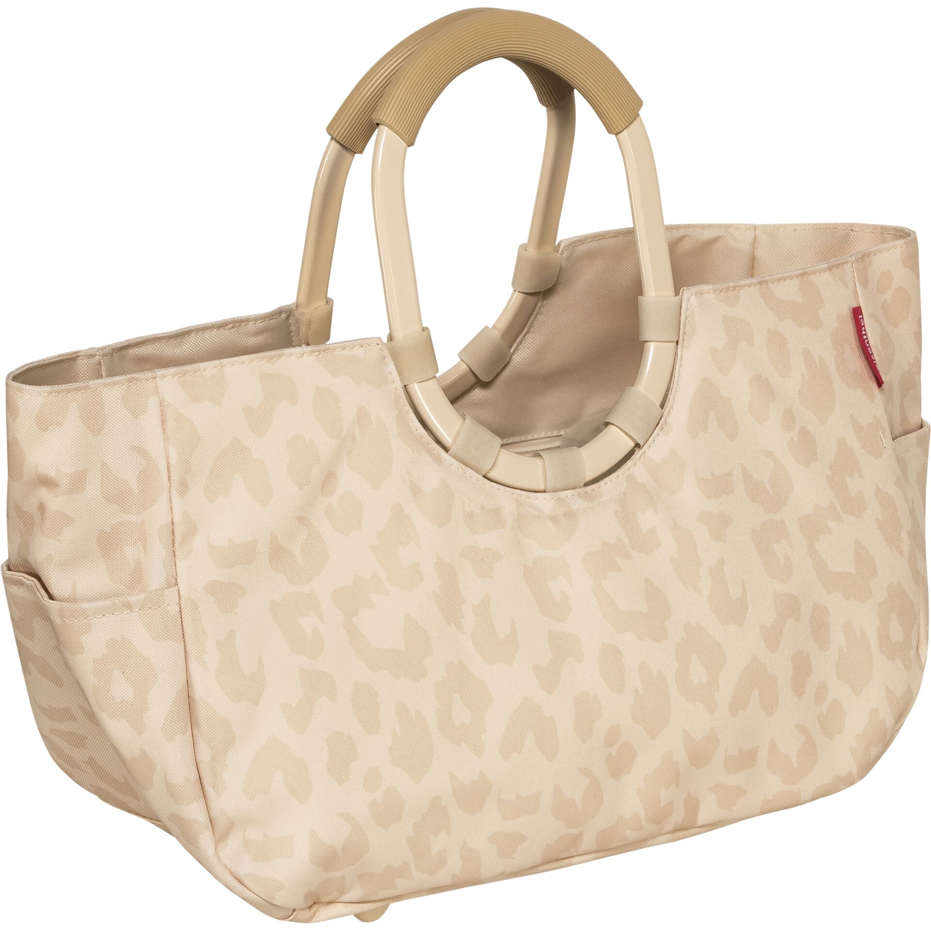Tasche, Handtasche, Leopardmuster, Beige, Tragegriff-Sessel?