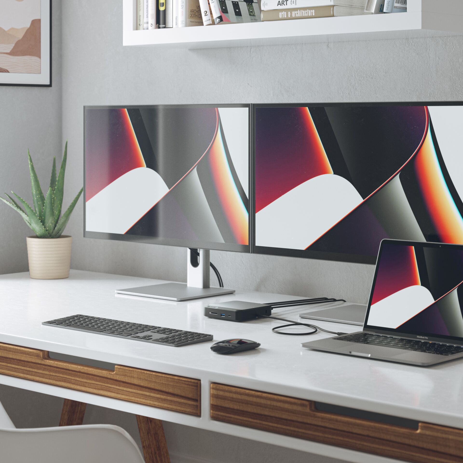 Tabelle, Schreibtisch, Computer, PC, Überwachen