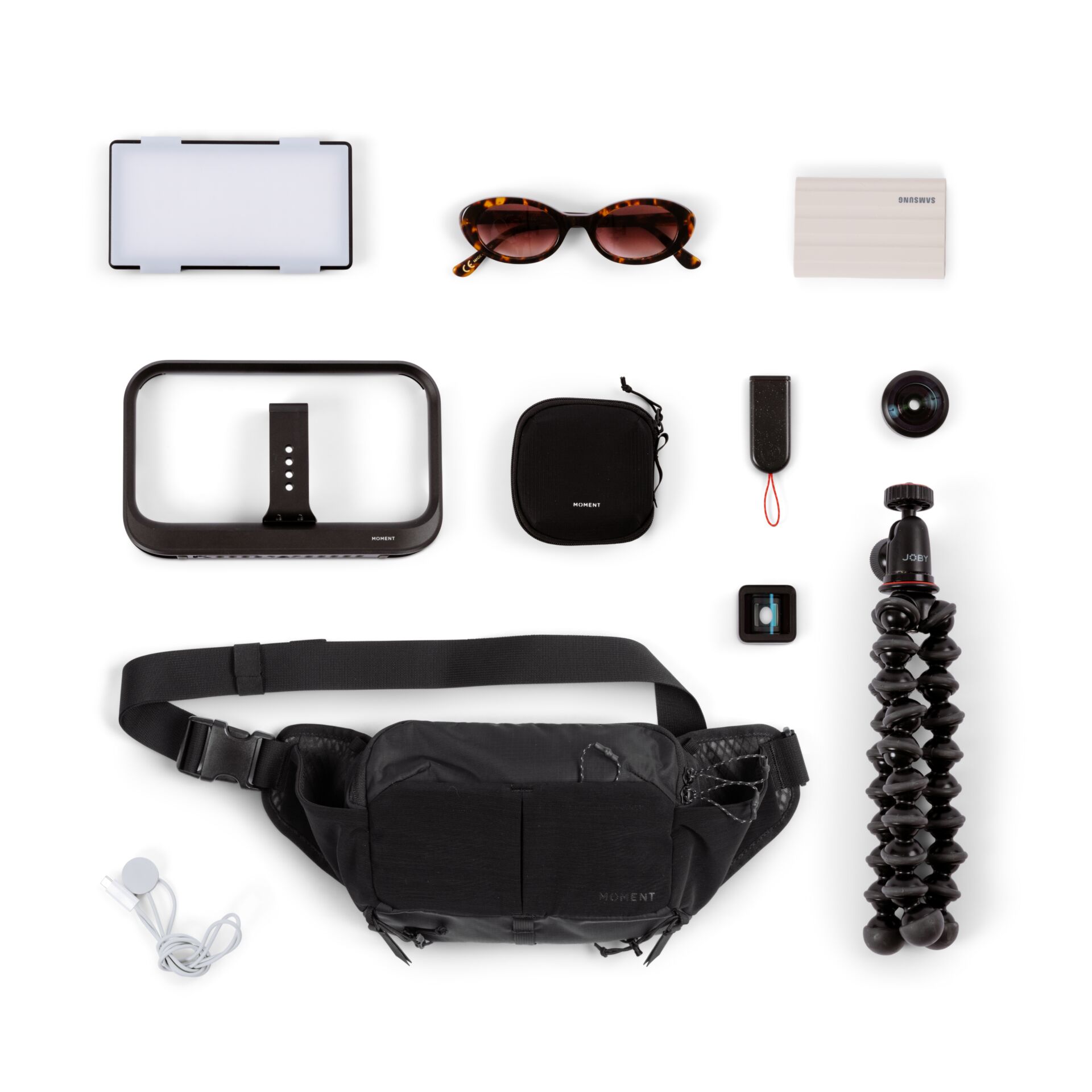 Hern dabei, Gimbal?, Set accessories, Sonnenbrille, Halterung, Taschen, Stativ?, Kamerafassung, Weitwinkel?, Packung?