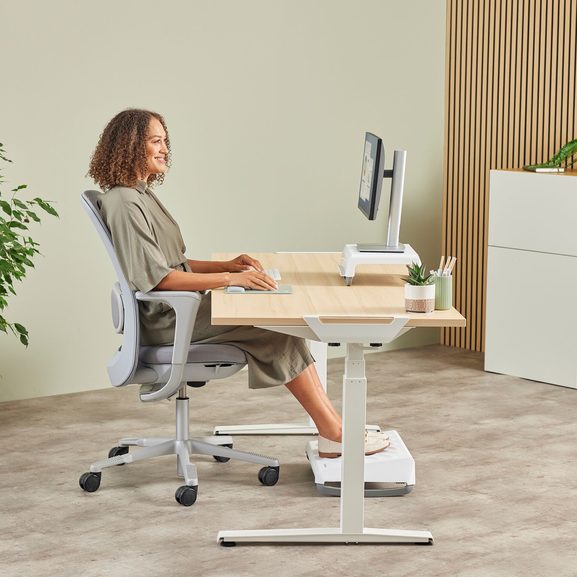 Moebel, Tabelle, Schreibtisch, Person, Frau