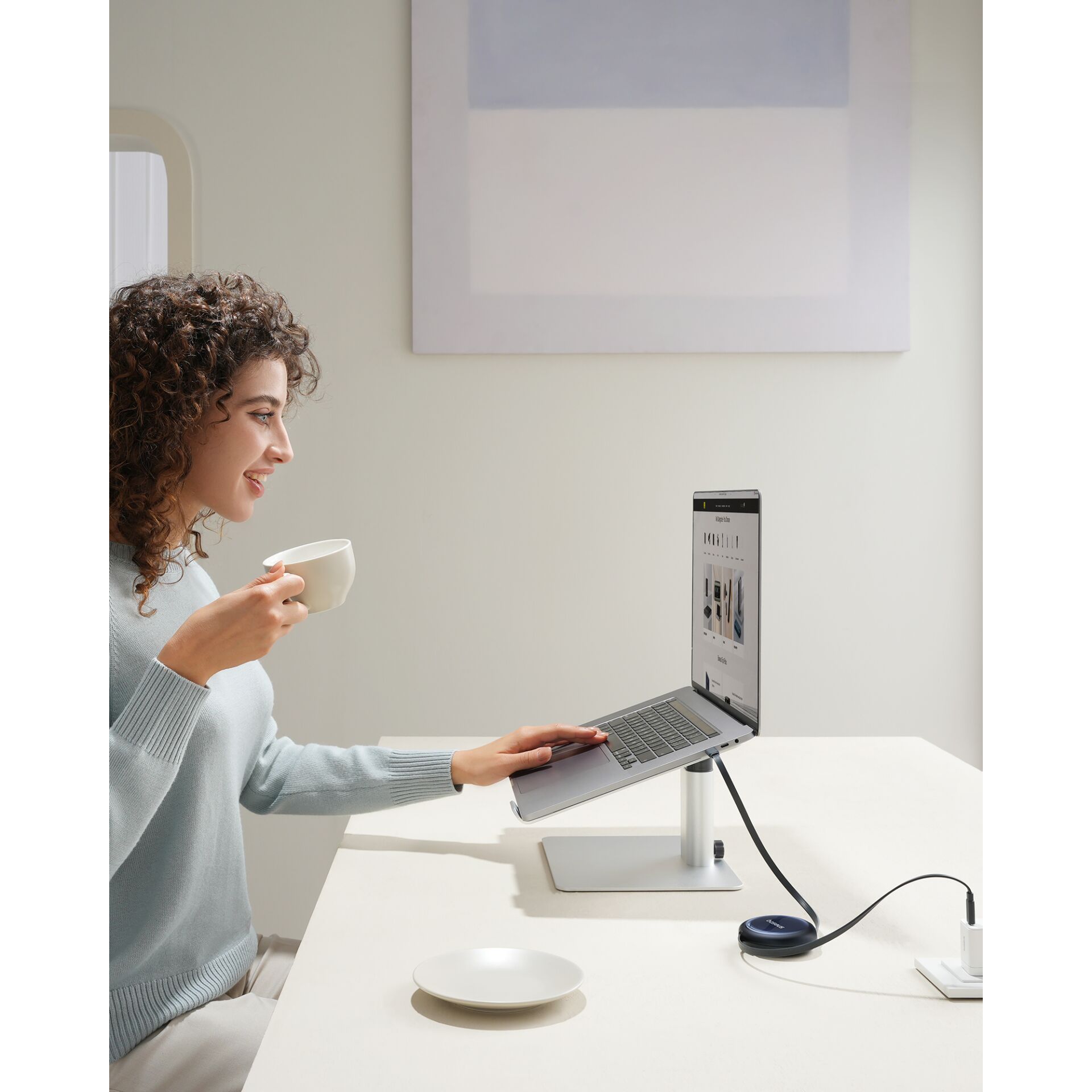 Tabelle, Schreibtisch, Erwachsener, Person, Frau