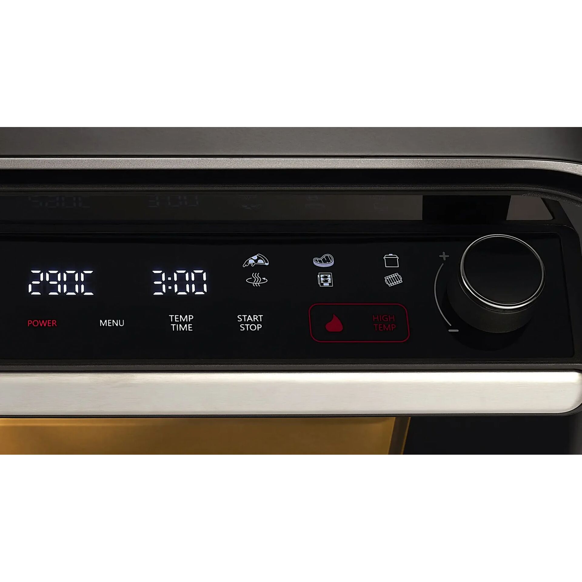 oberfläche, bedienteil, knopf, temperatur, heißluft