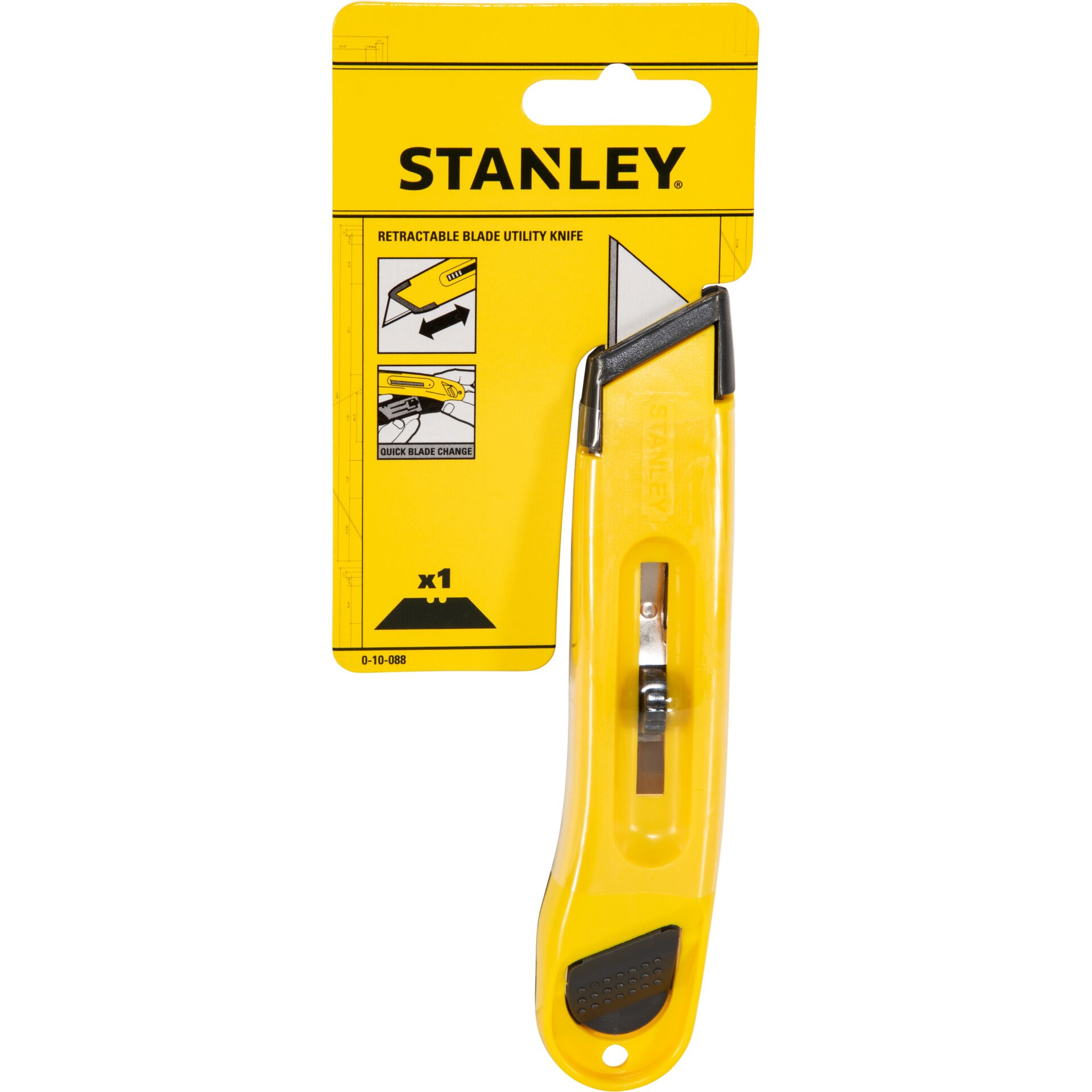 Stanley,  retractable blade,  Universalklinge, Gelb, Werkzeugmesser