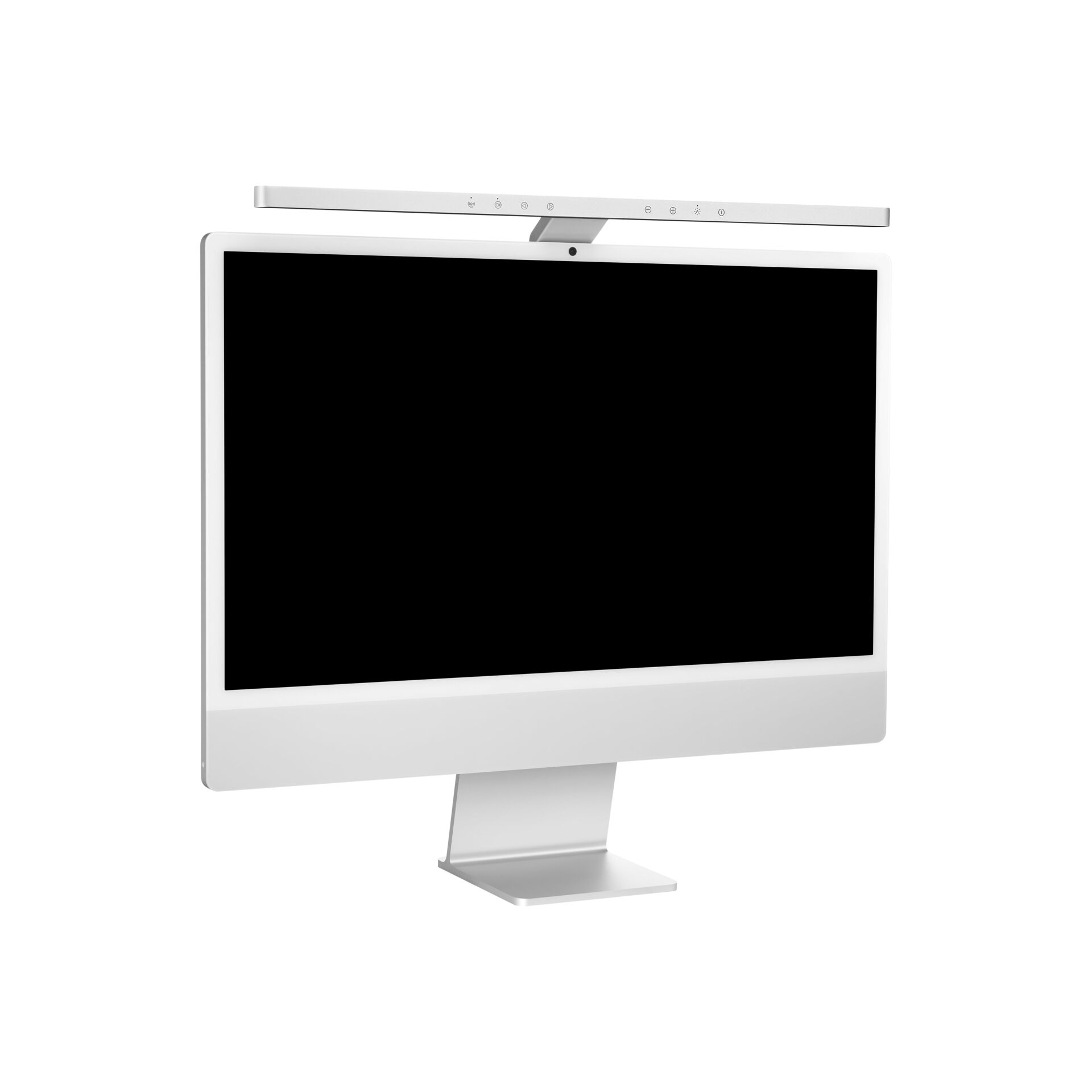 All-in-one PC, Bildschirm, Silber, Desktop, Display-Ständer