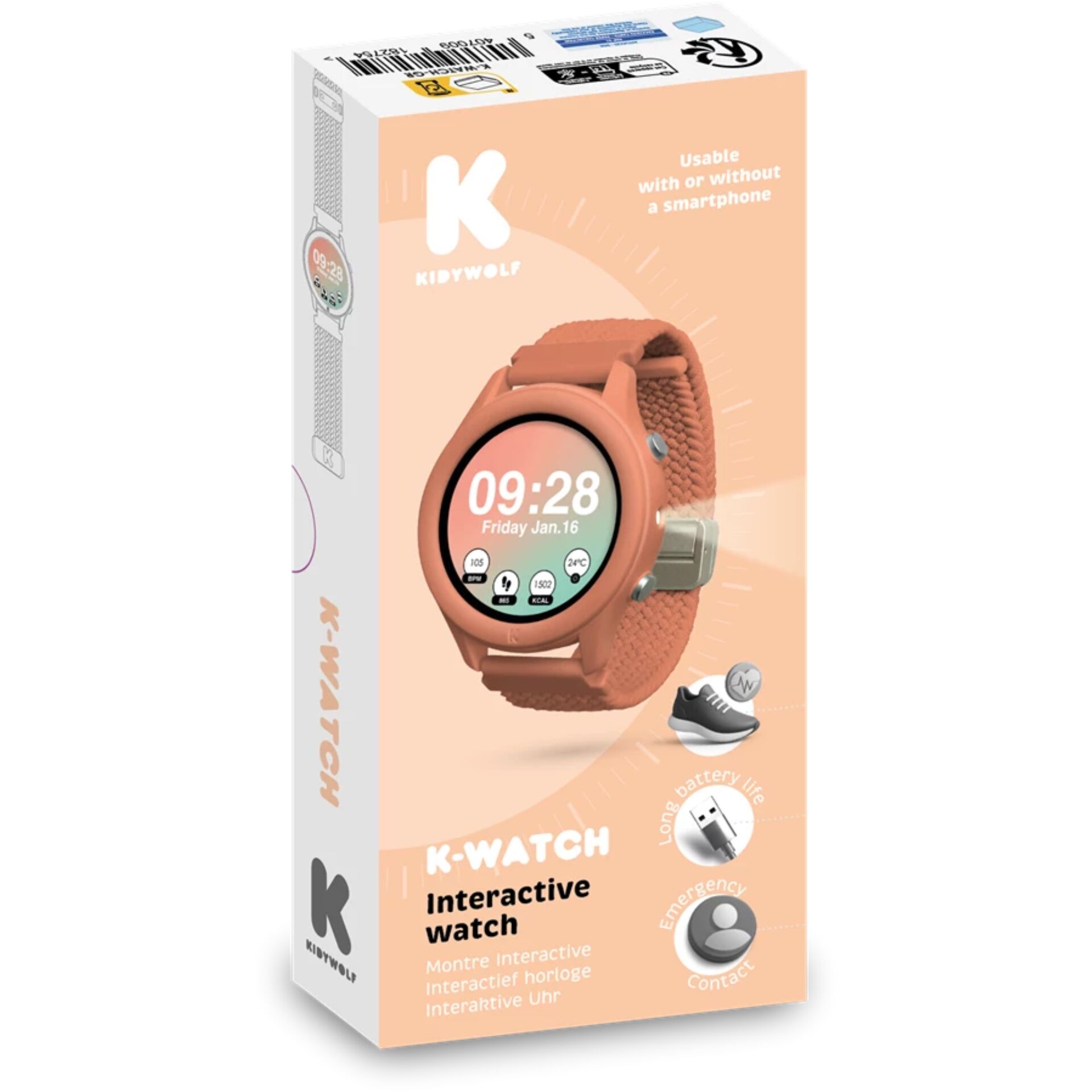 smartwatch, kids, pink, digital, strap