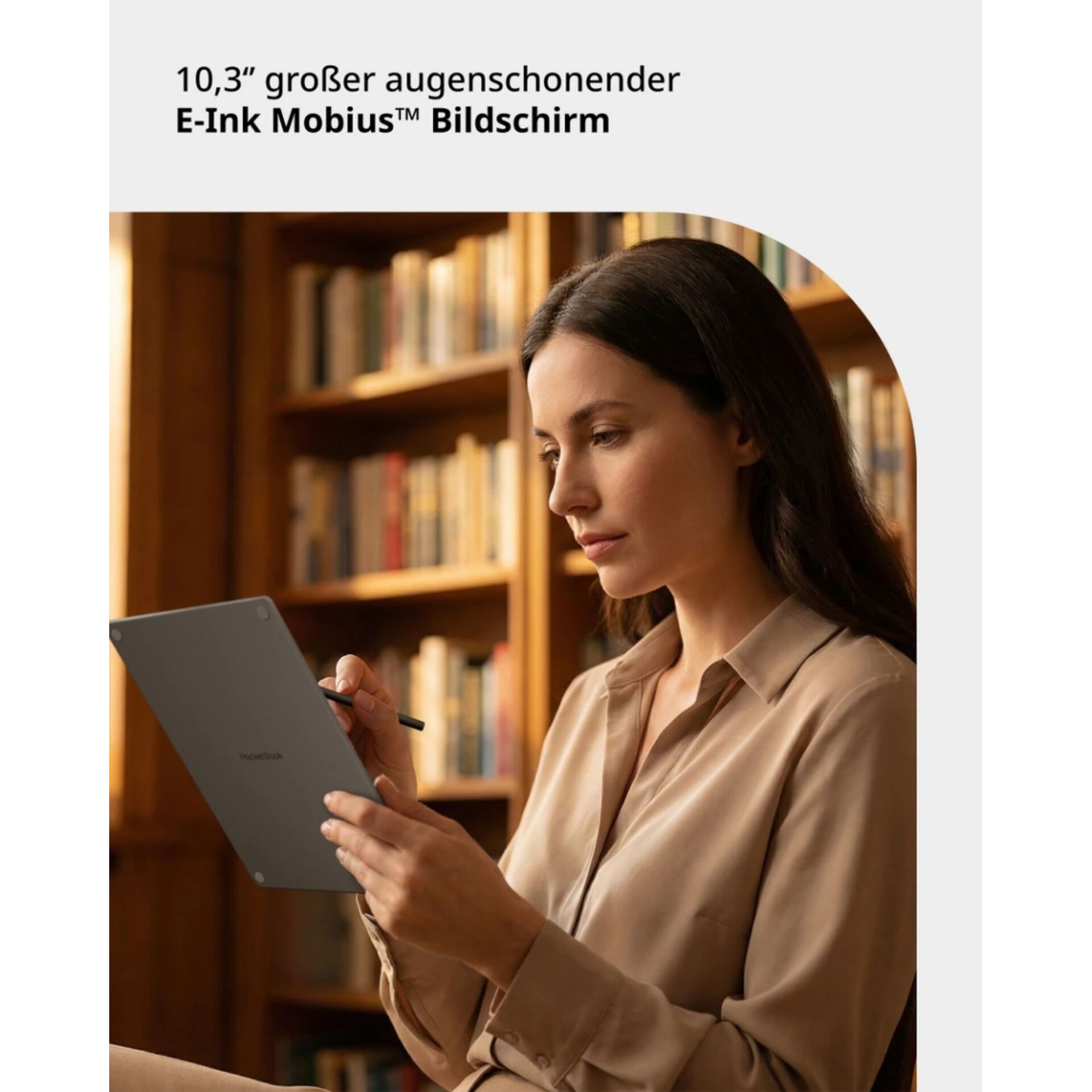 E-Ink Tablet, Mobius Bildschirm, 10,3 Zoll, Tablet, Bibliothek-Setting