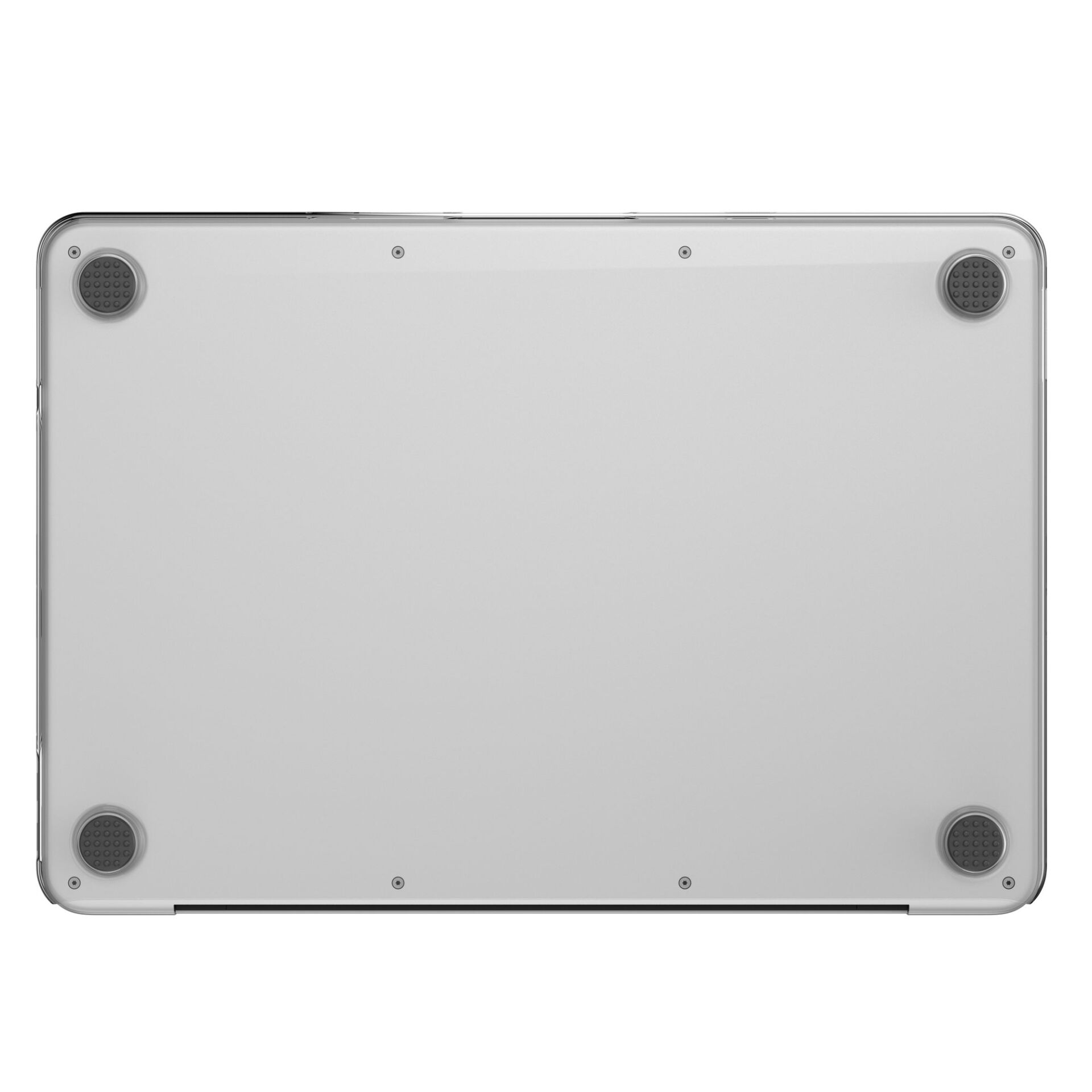 Laptop-Unterseite, Silber, Gummistandfüße, Standfläche, Unterboden