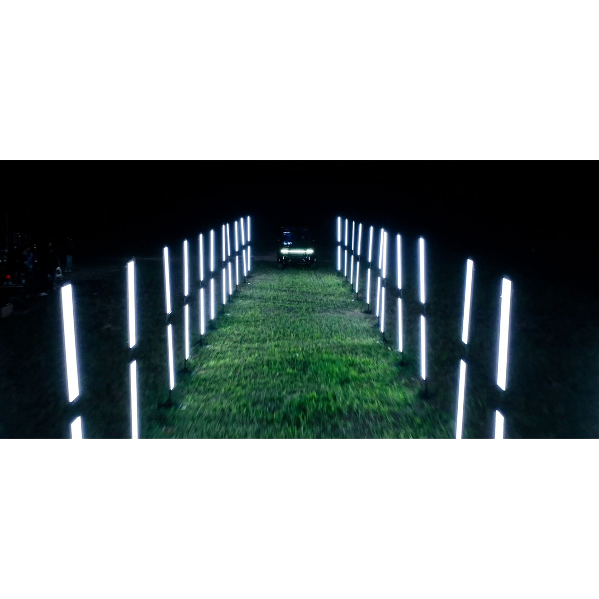LED, Pfad, Nacht, Garten, Lichtleisten
