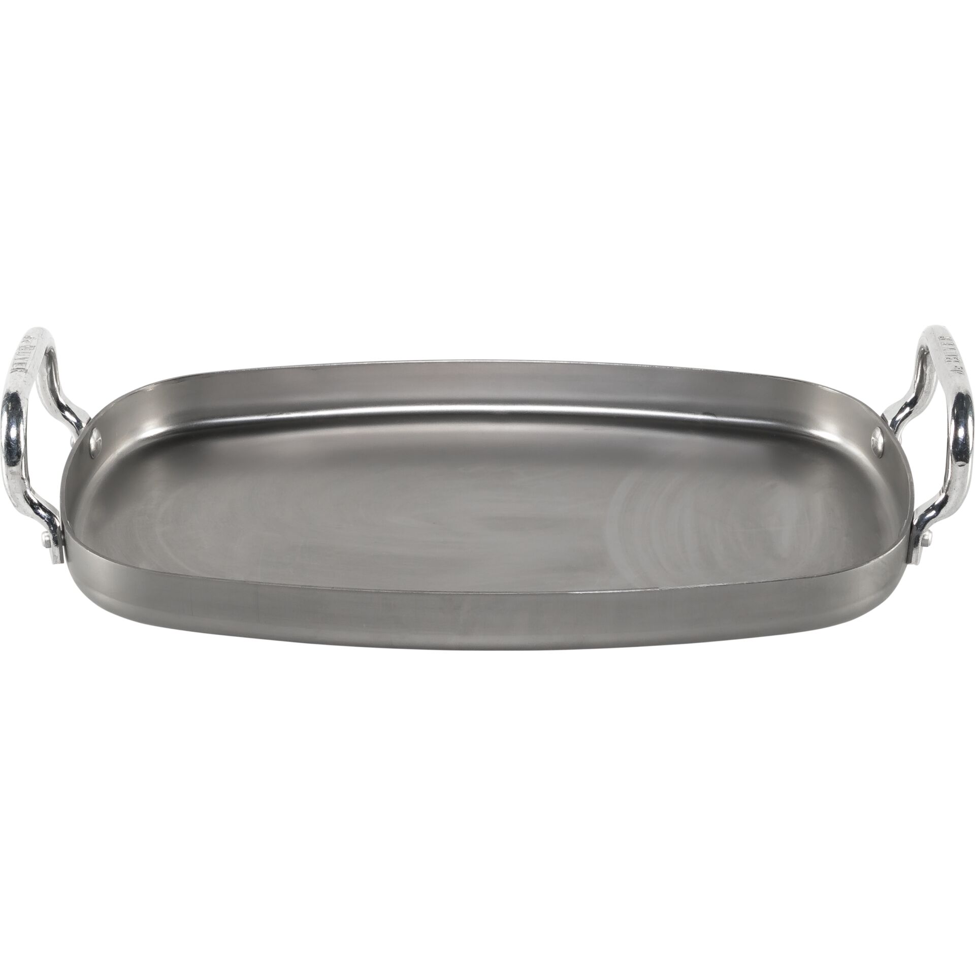 Bratpfanne, rund, Edelstahl, Griffgriffe, Antihaft