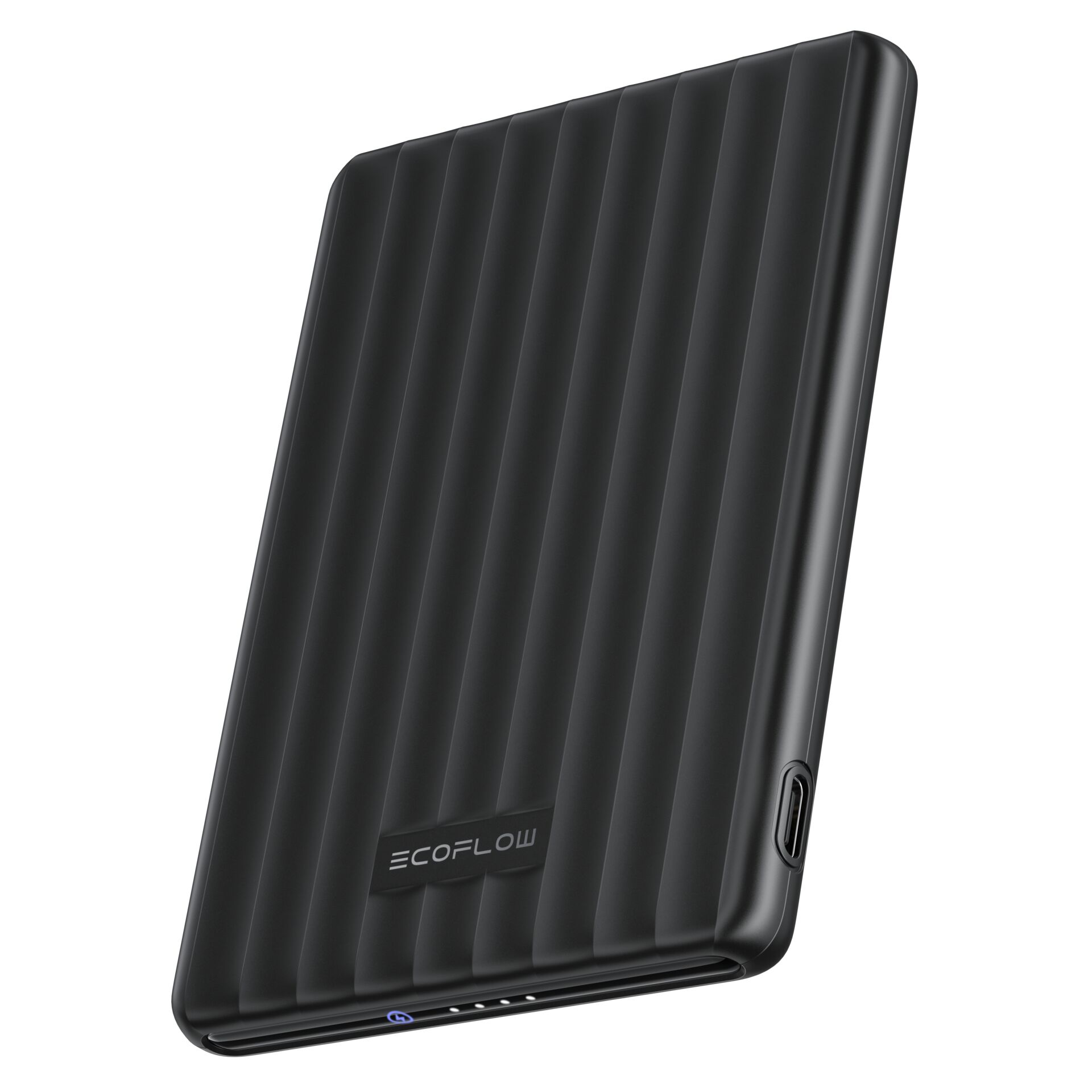 Powerbank, Externe Batterie, USB-C, Dünn, Körnung/Struktur