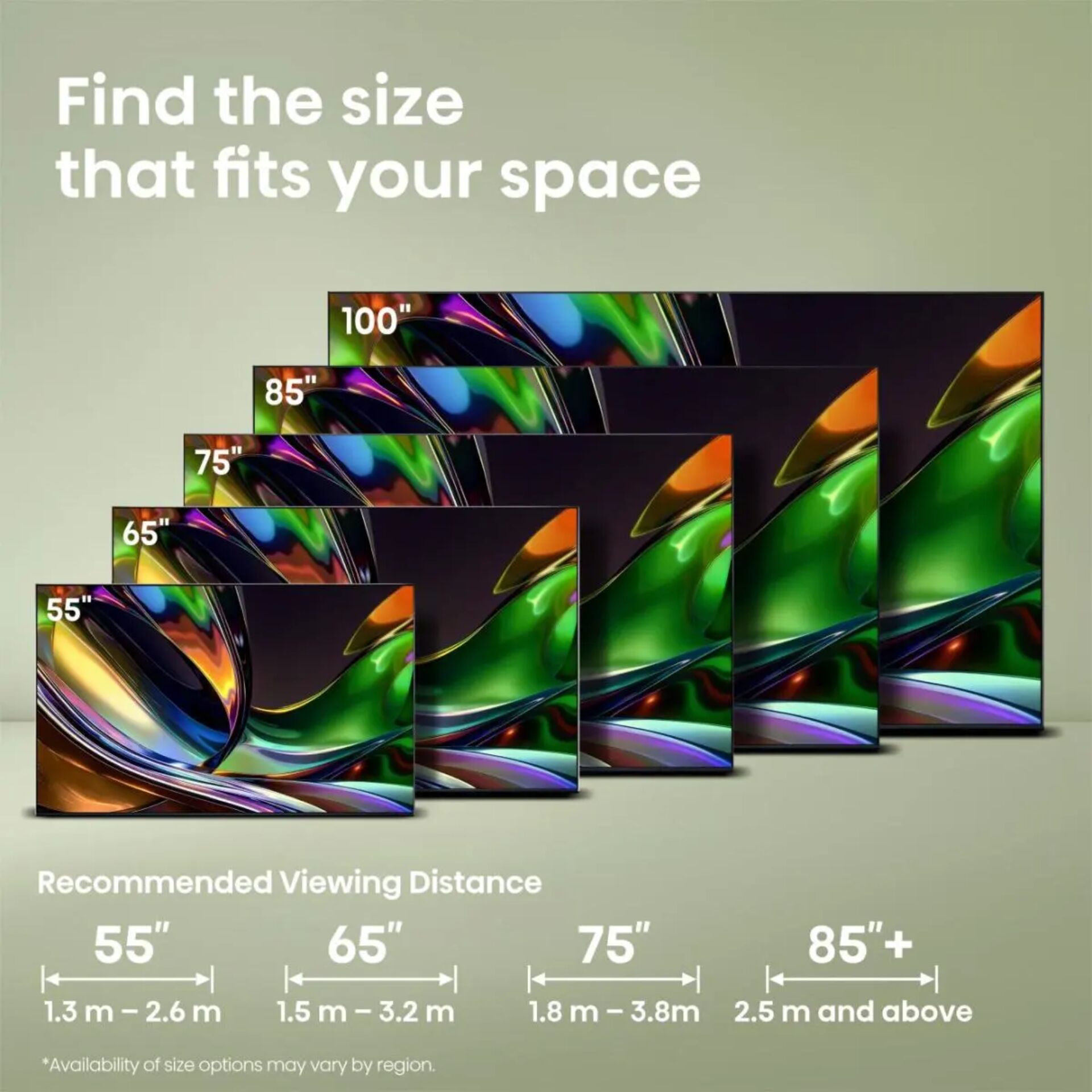 Fernseher, Anzeige, Bildschirm, Größenoptionen, Display