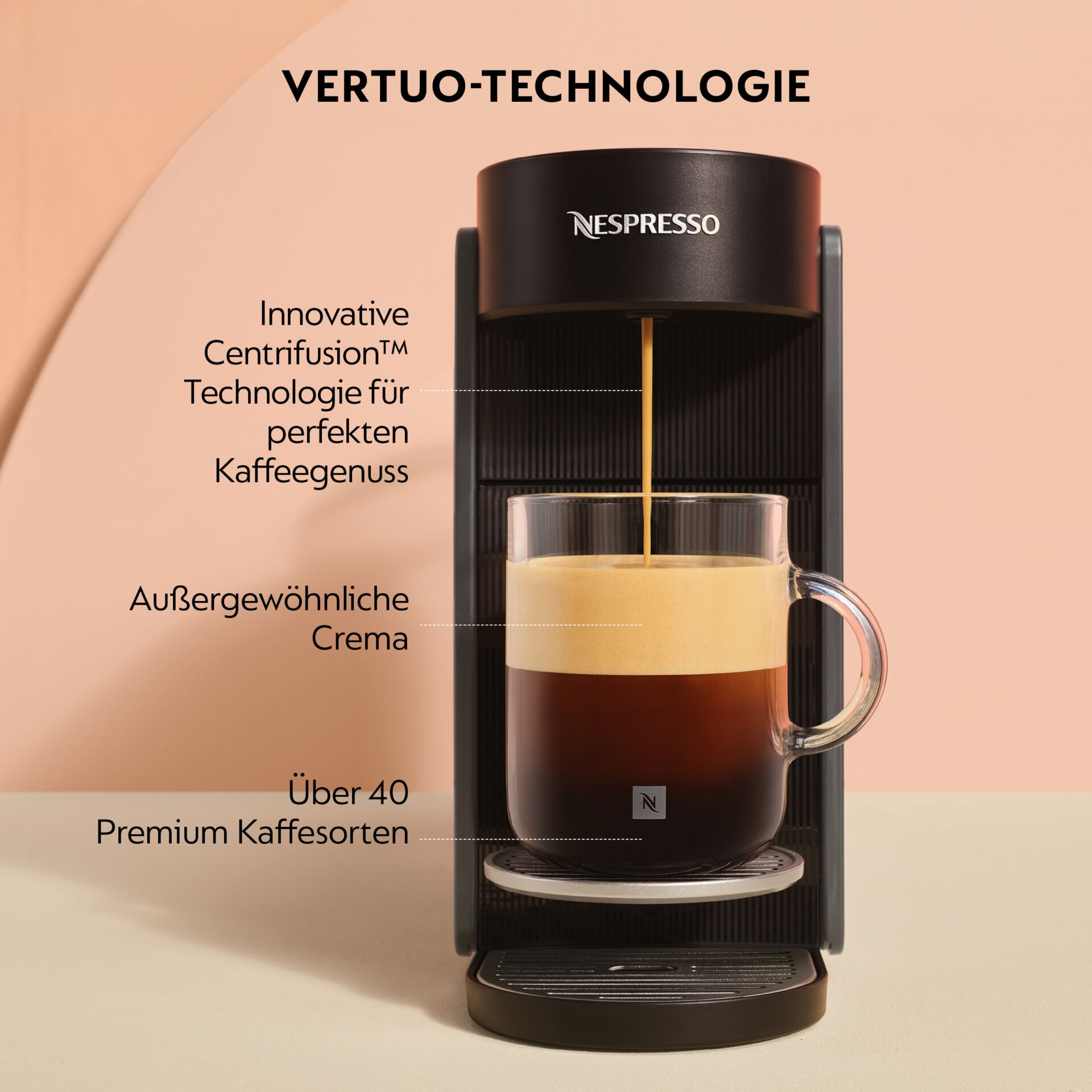 Kaffeemaschine, Espressomaschine, Kaffeezubereitung, Milchschaum, Nespresso kompatibel