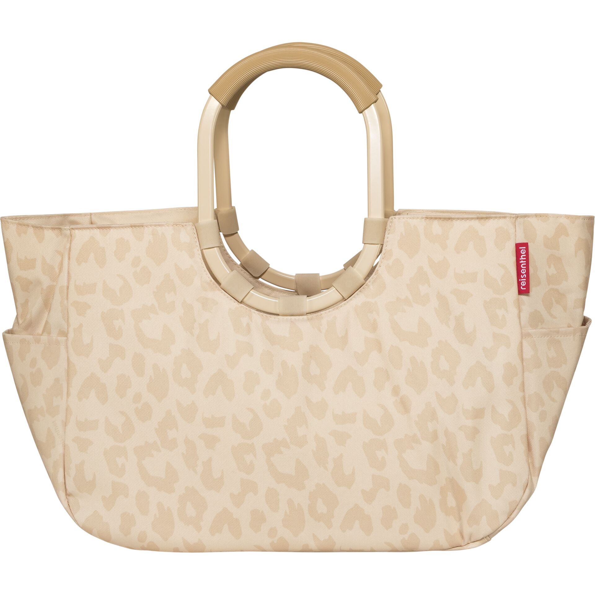Tasche, Tote, Leopardenmuster, Beige, Henkel-Tasche