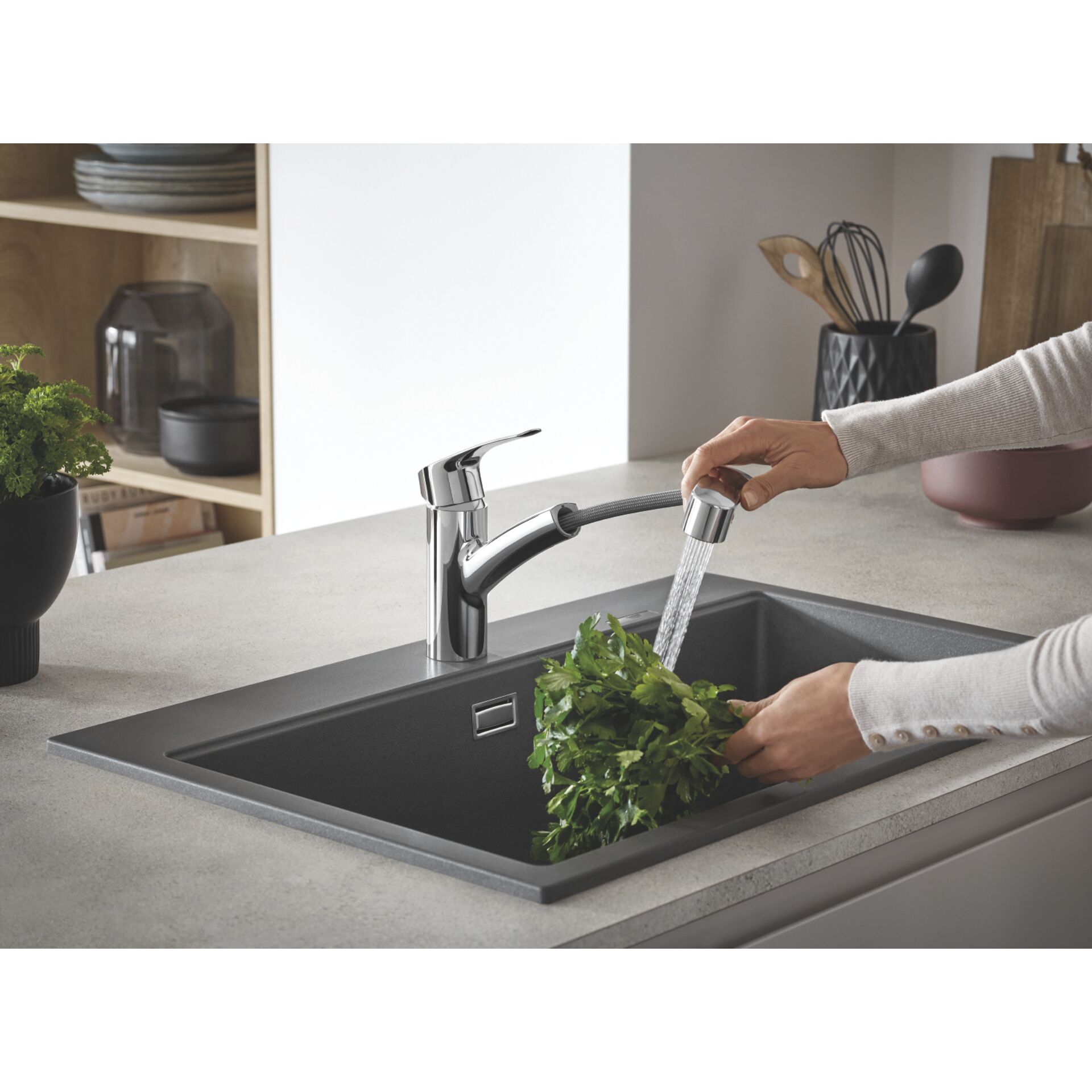 Sinken, Waschbeckenhahn