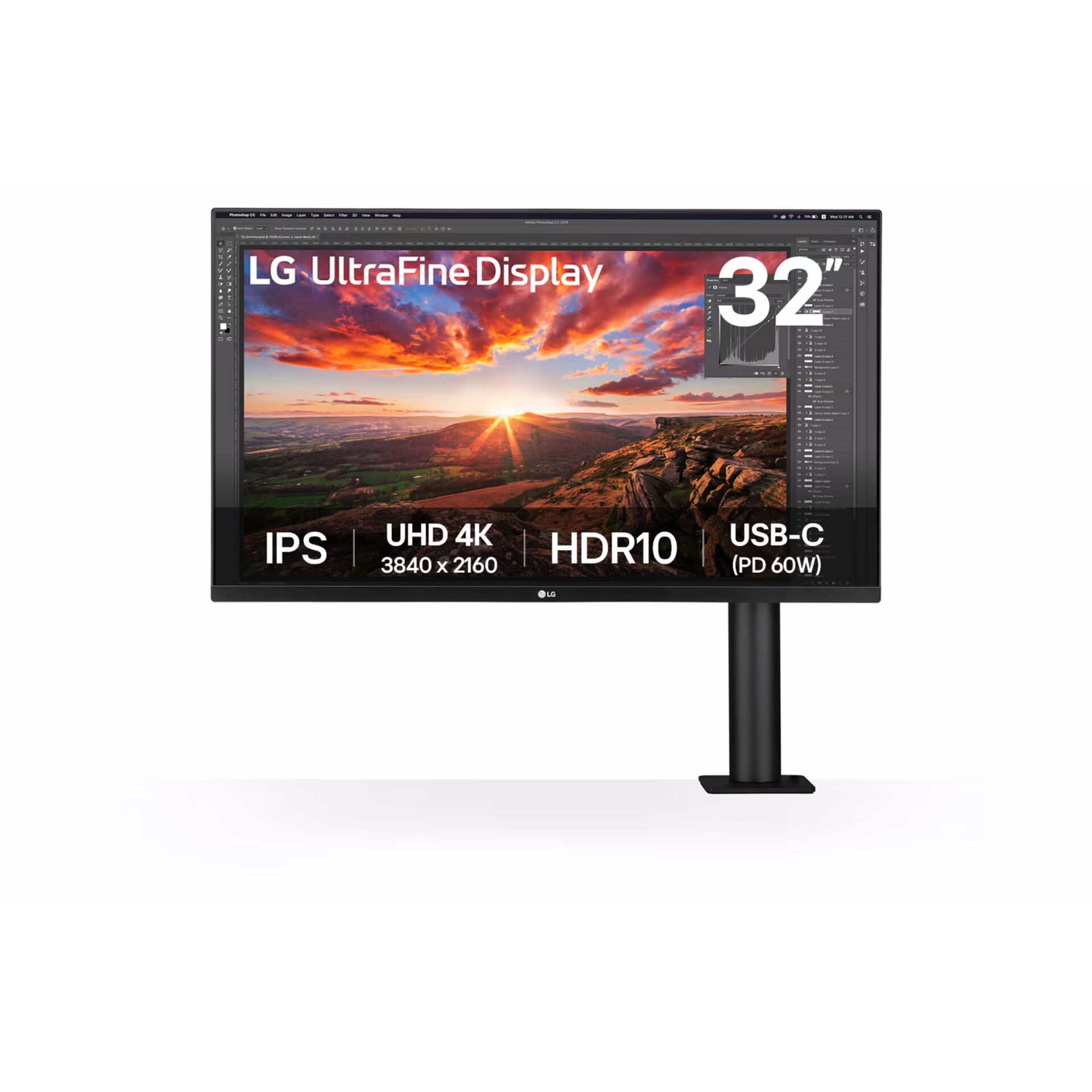 LG 32UN880K-B Computerausrüstung, Überwachen, Bildschirm, FERNSEHER