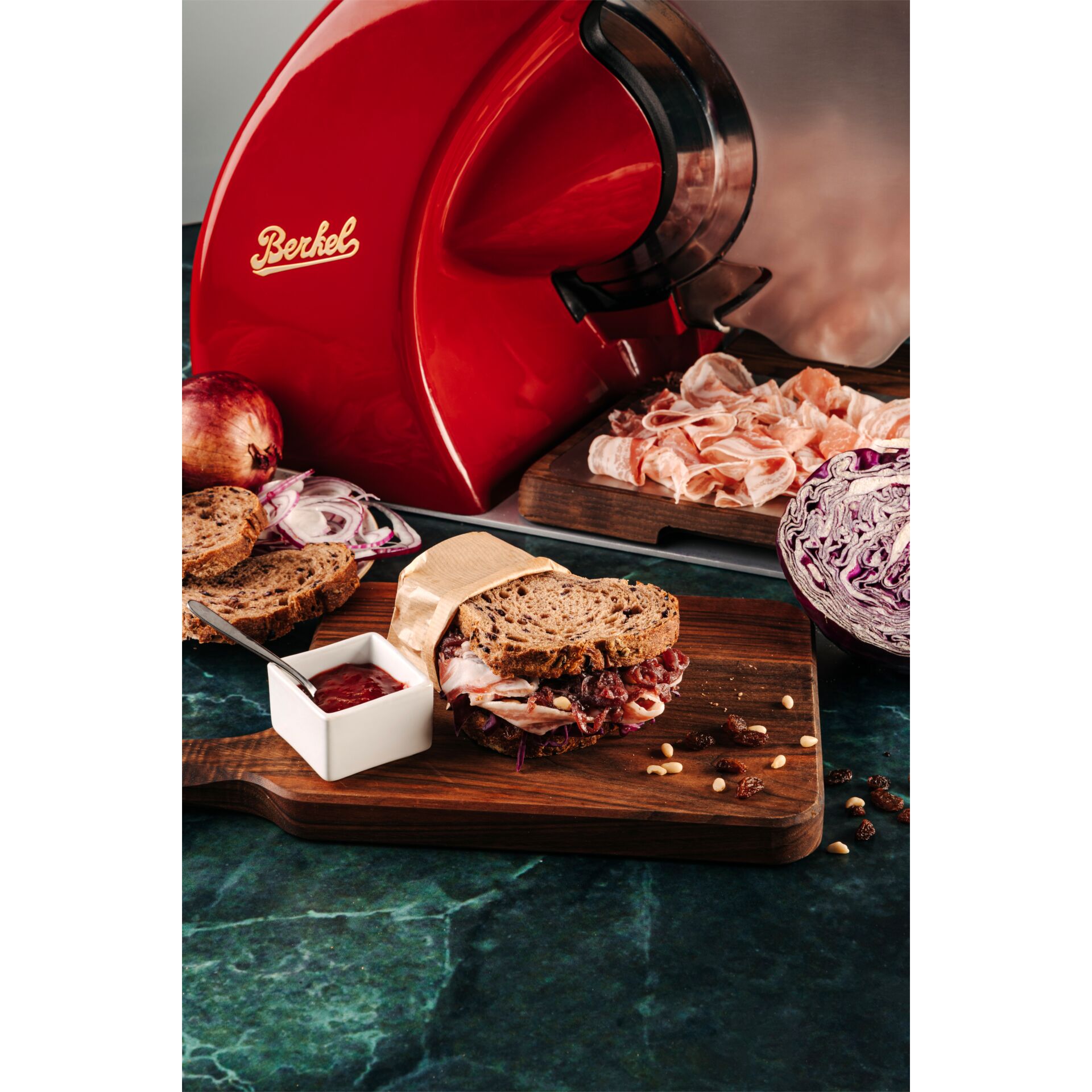 Sandwich, Charcuterie, Brot, Rotiermesser?, Fleischplatte
