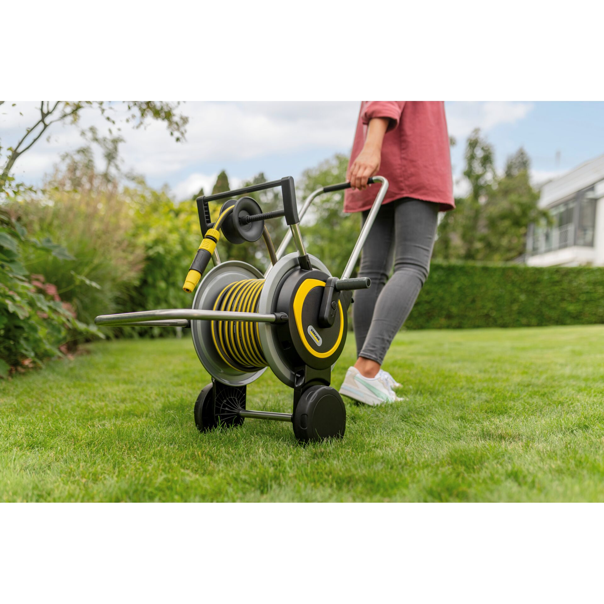 Gras, Pflanze, Rasen, Person