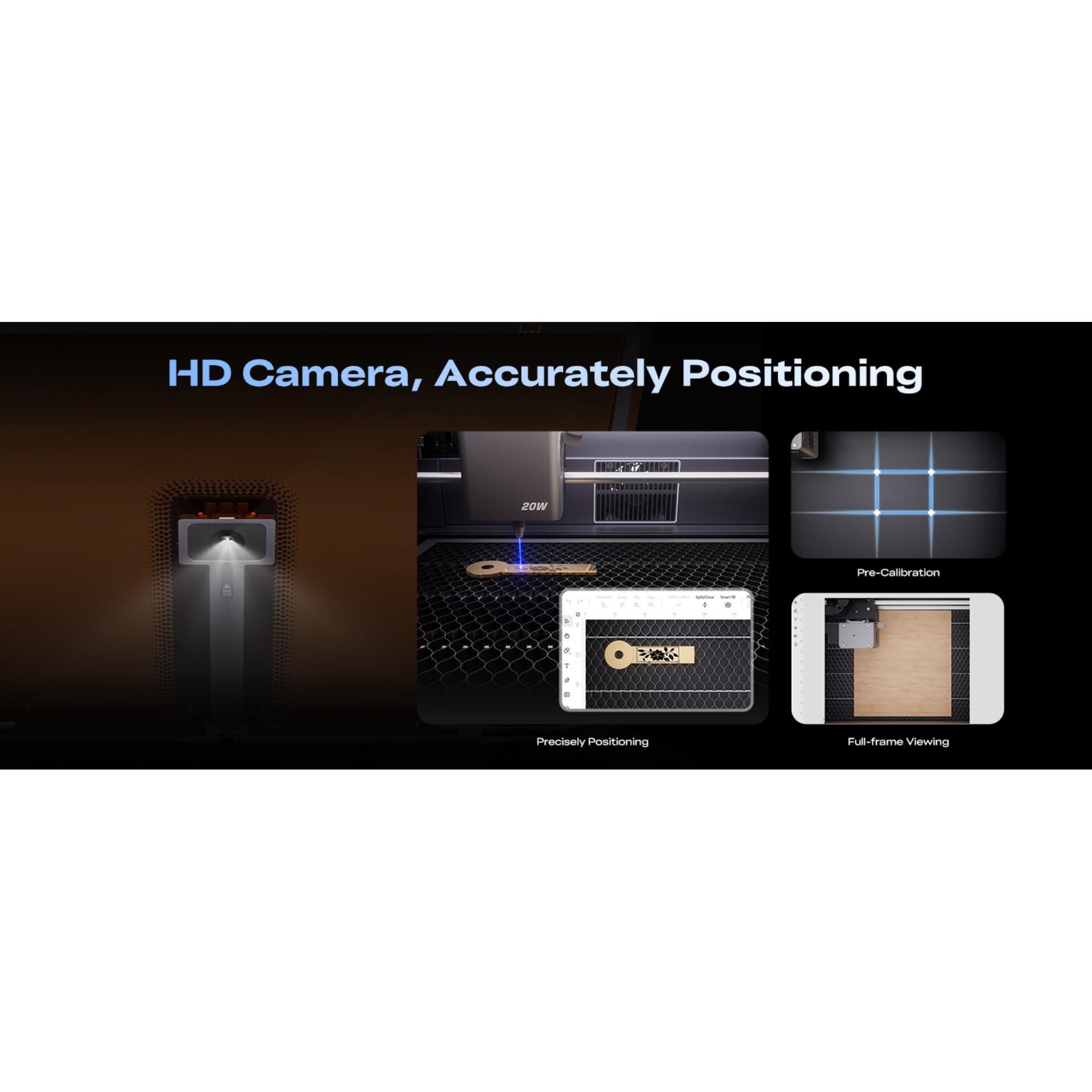 Kamera, HD Kamera, Positionierung, Präzise Positionierung, Vollansicht