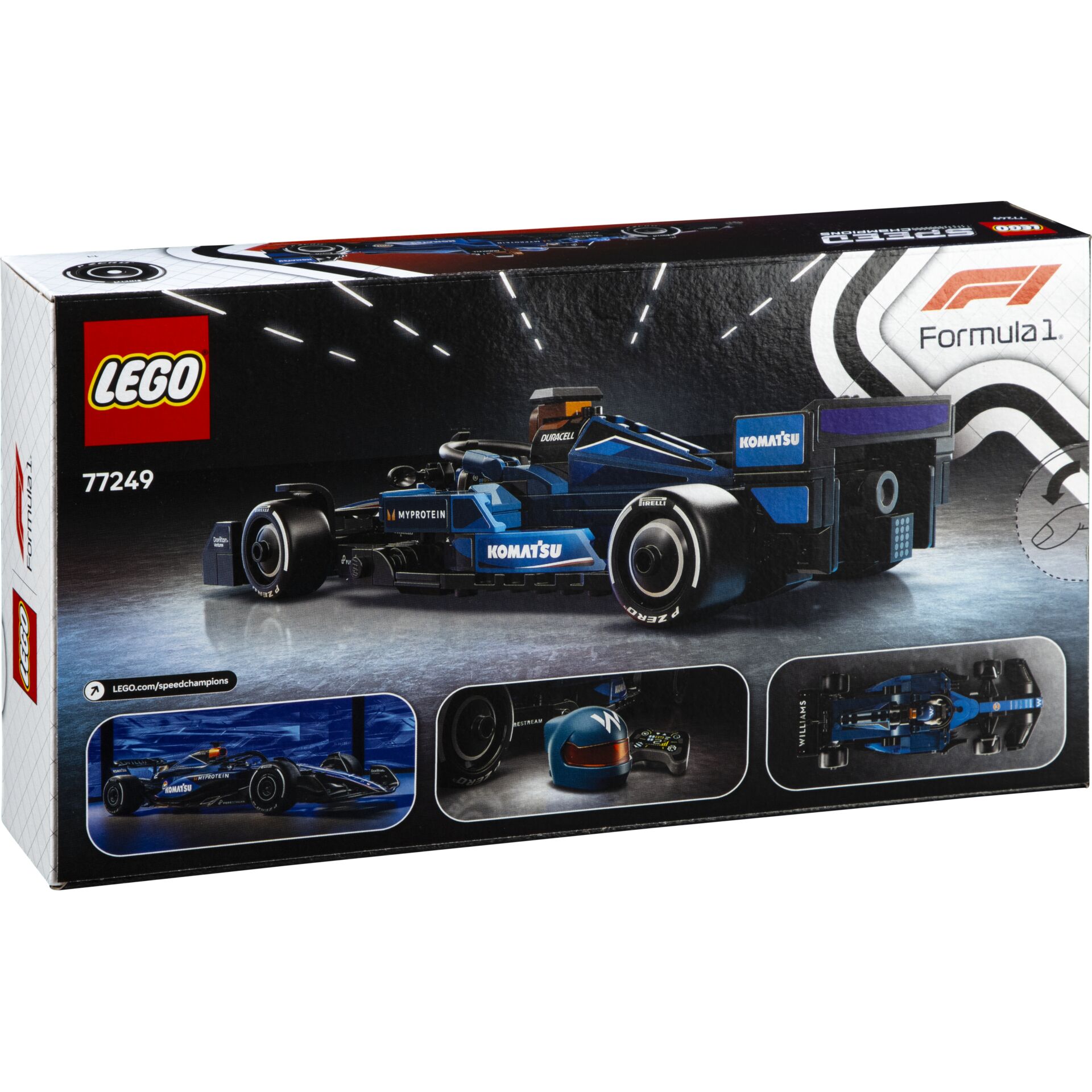 LEGO, Speed Champions, Formel-1 Auto, blaue Akzente, Modellbausatz