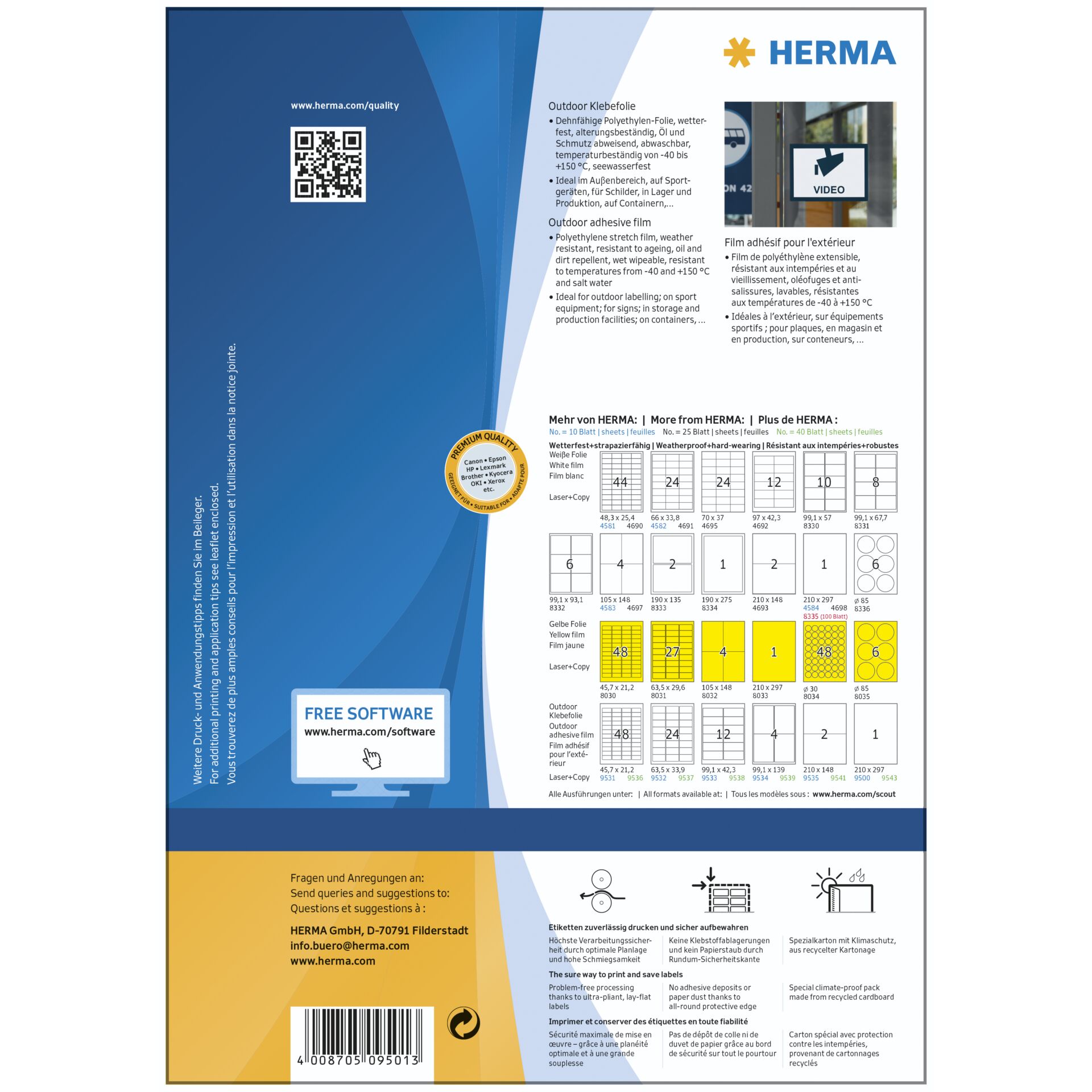 Werbung, Plakat, Text, QR-Code