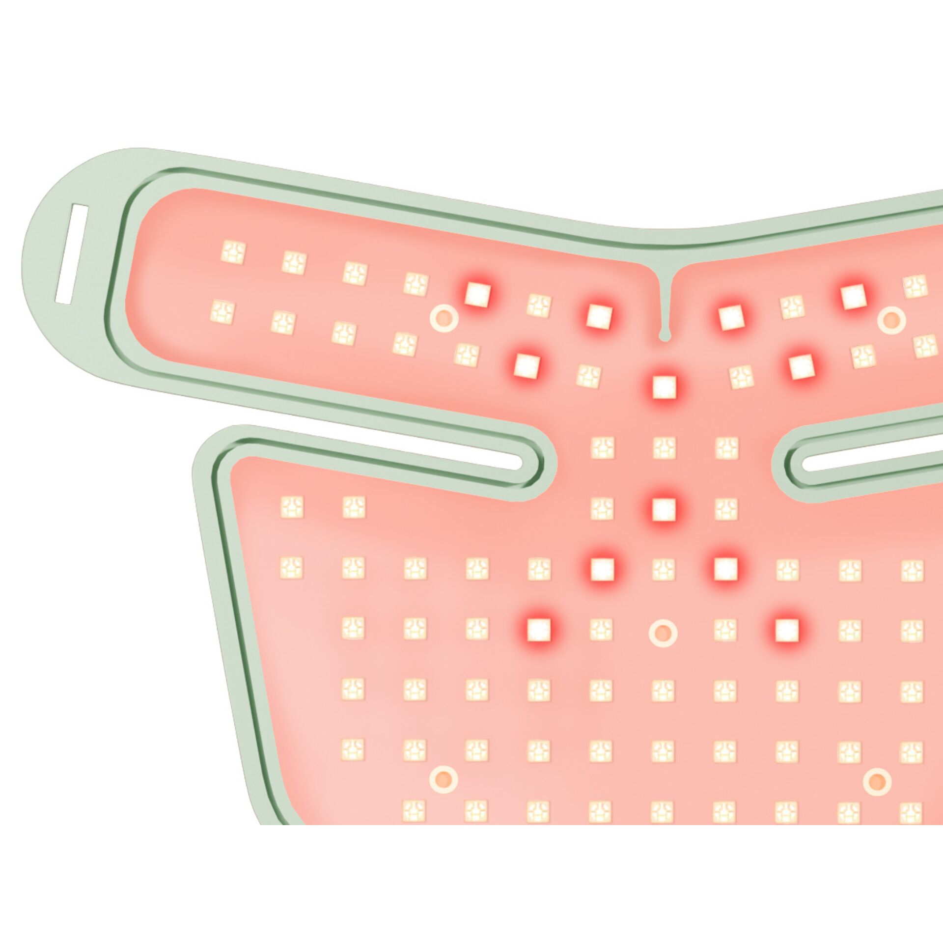 LED-Gesichtsmaske, Rotlichttherapie, flexibles Silikon, rote LEDs