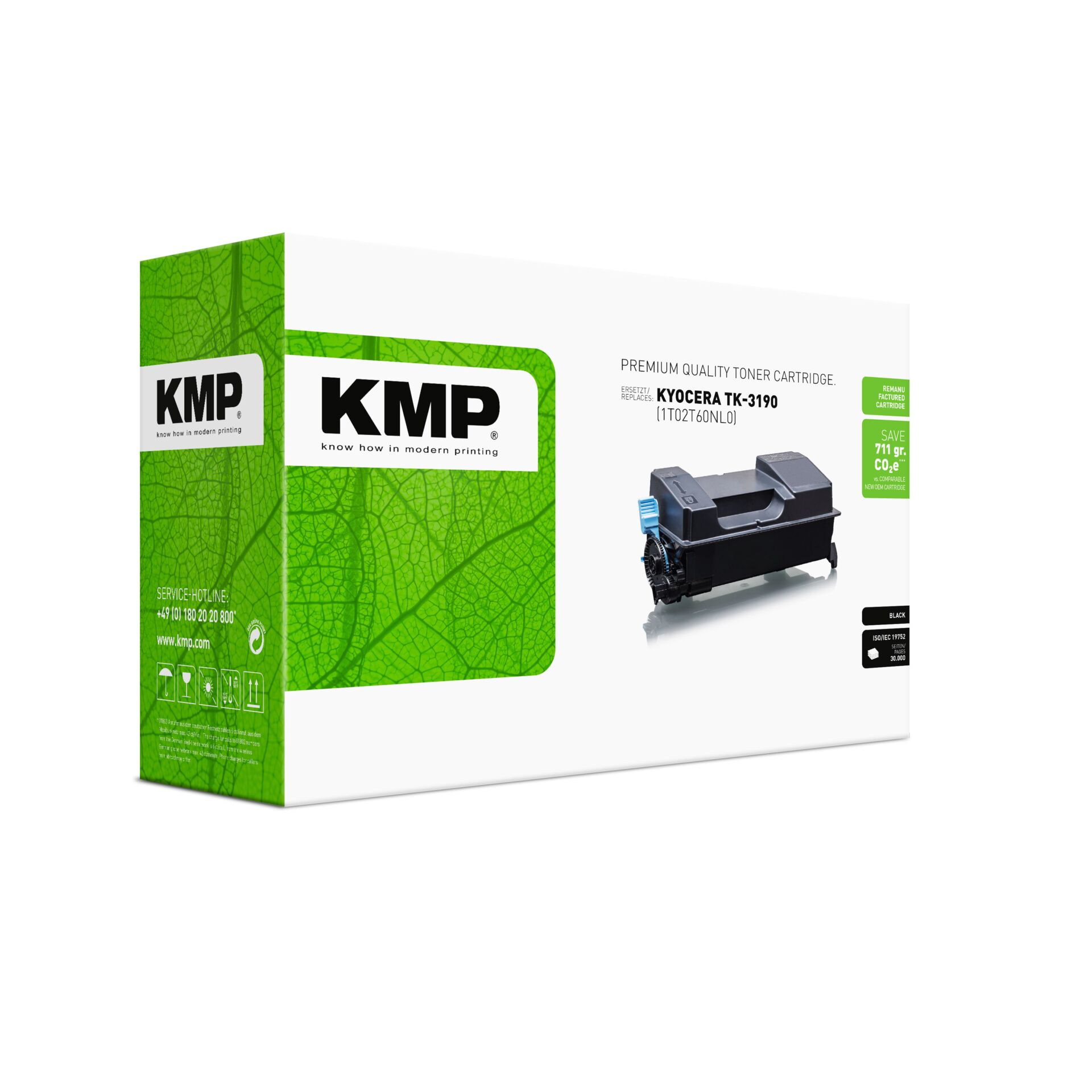 Werbung, Plakat, Visitenkarte, Papier, Text, Tonerpatrone, Kyocera TK-3190, Schwarztoner, Druckerzubehör, Verpackungskarton
