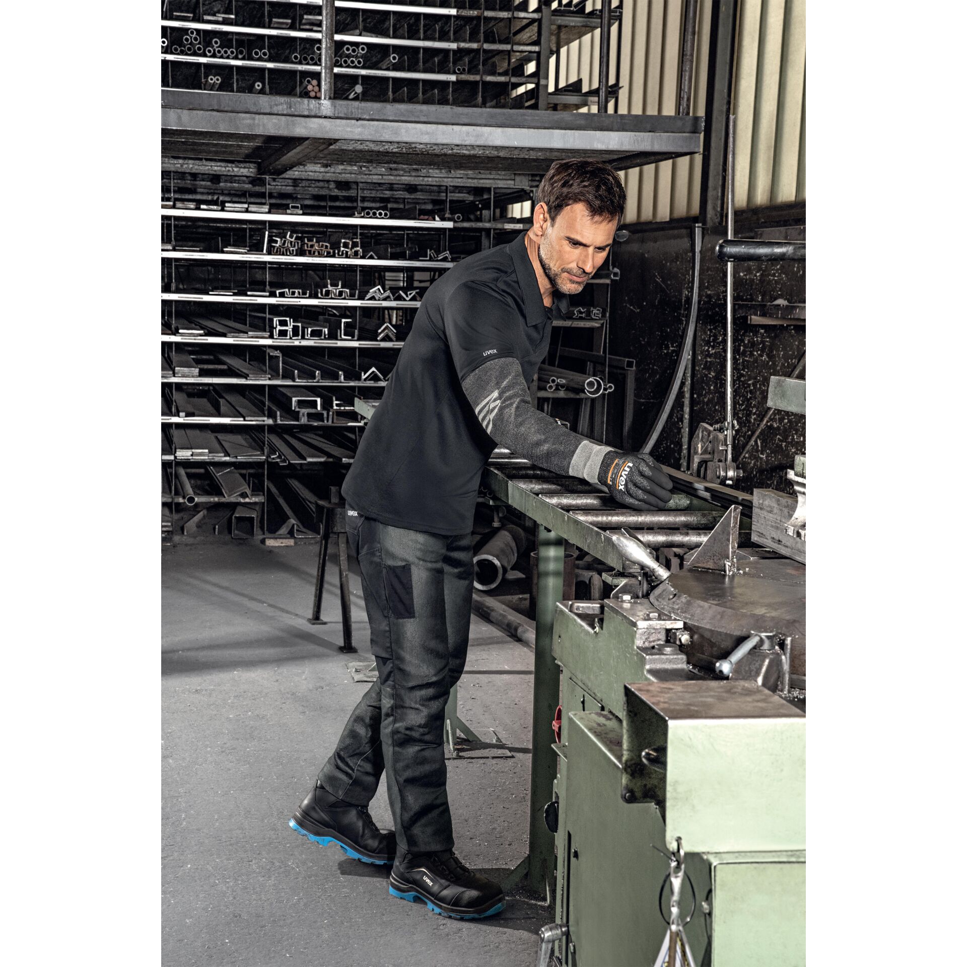 Fabrik, Herstellung, Handschuh, Werkstatt, Person