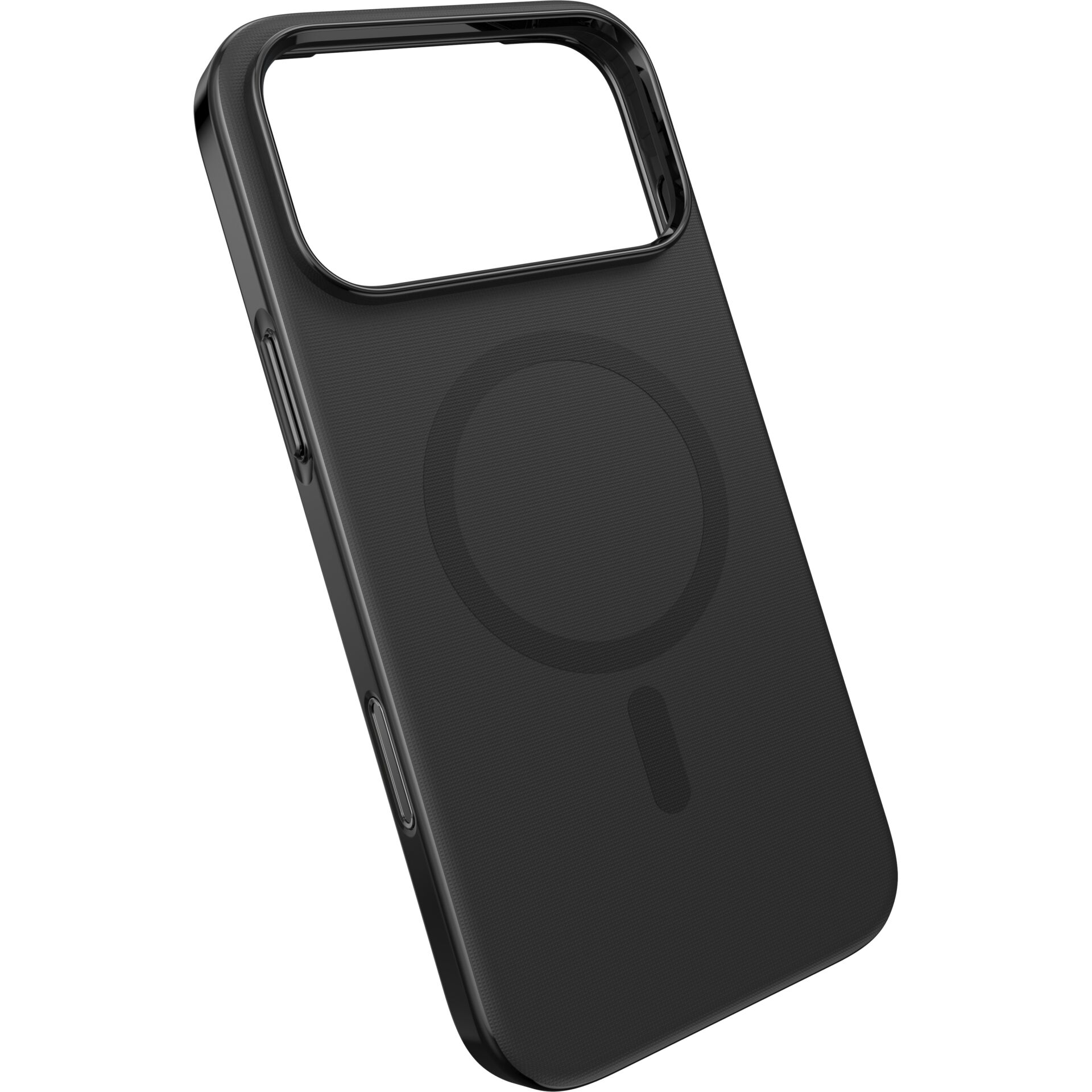 phone case, kabelloses Laden, magnetischer Ring, schwarz, schlankes Passform