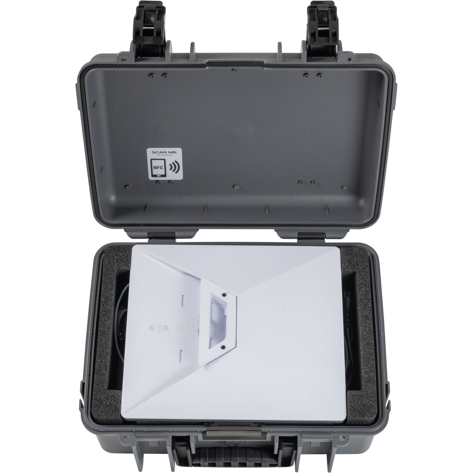 NFC-tag, Schutzgehäuse, Tragetasche, Ladestation, Kompakte Box