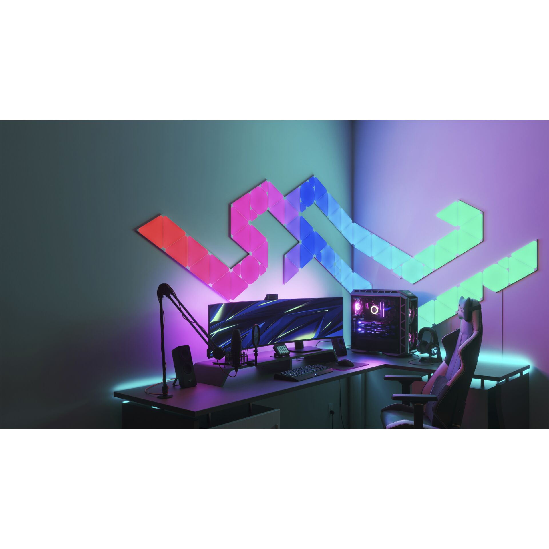 Tabelle, Schreibtisch, Sprecher, Licht, Computer-Tastatur