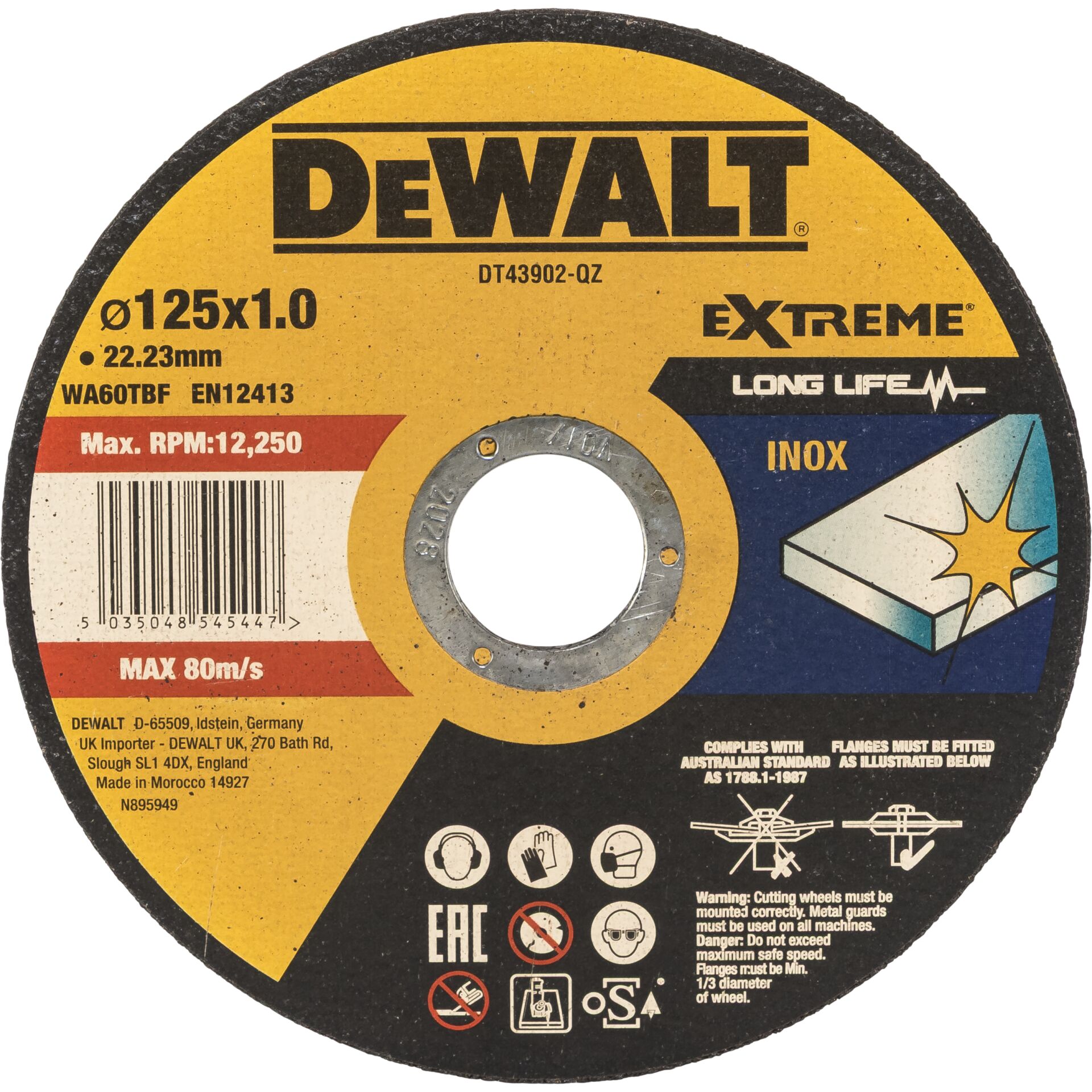 DeWalt DT43902-QZ  Metall-Trennscheibe 125mm