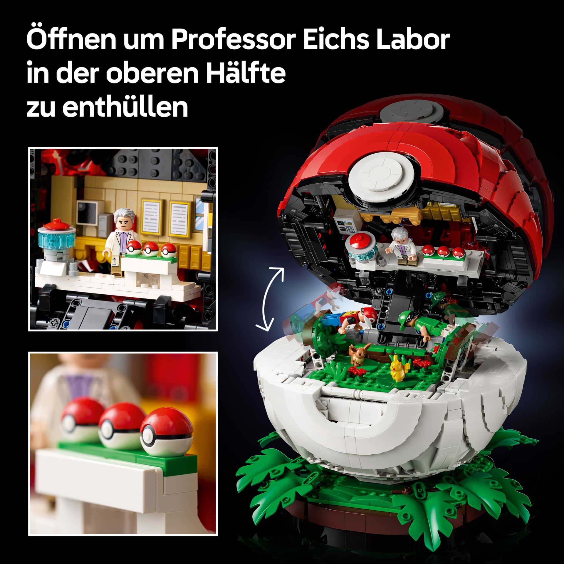 Lego, Poké Ball, Garten, Labor, Figuren
