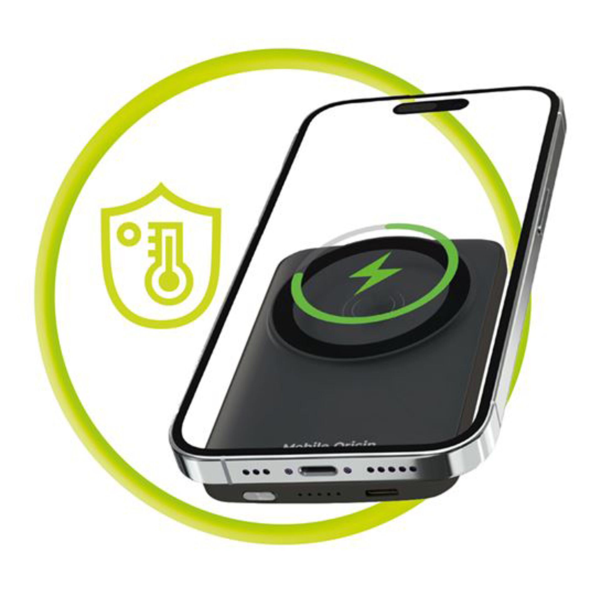 Wireless charger, MagSafe, Qi charger, Phone stand, Glass front