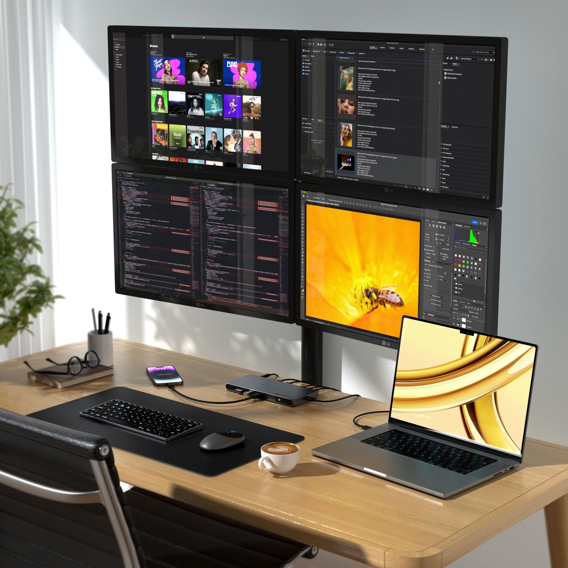 Tabelle, Computer-Hardware, Überwachen, Bildschirm, Schreibtisch