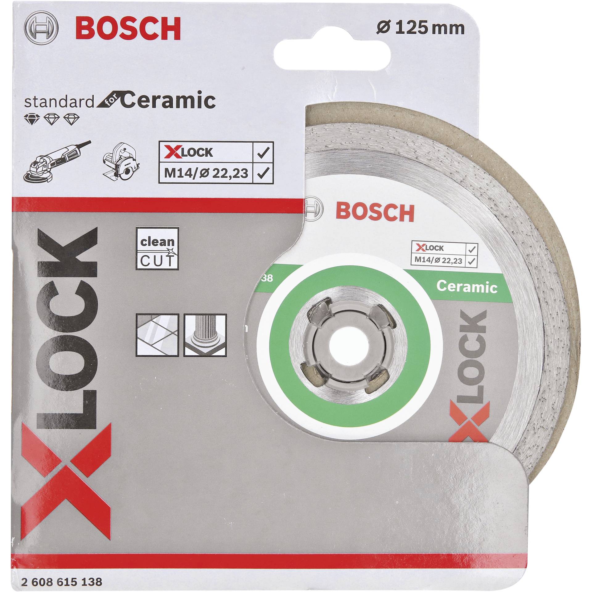 Bosch X-LOCK DIA-TS 125x 22  23 StC
