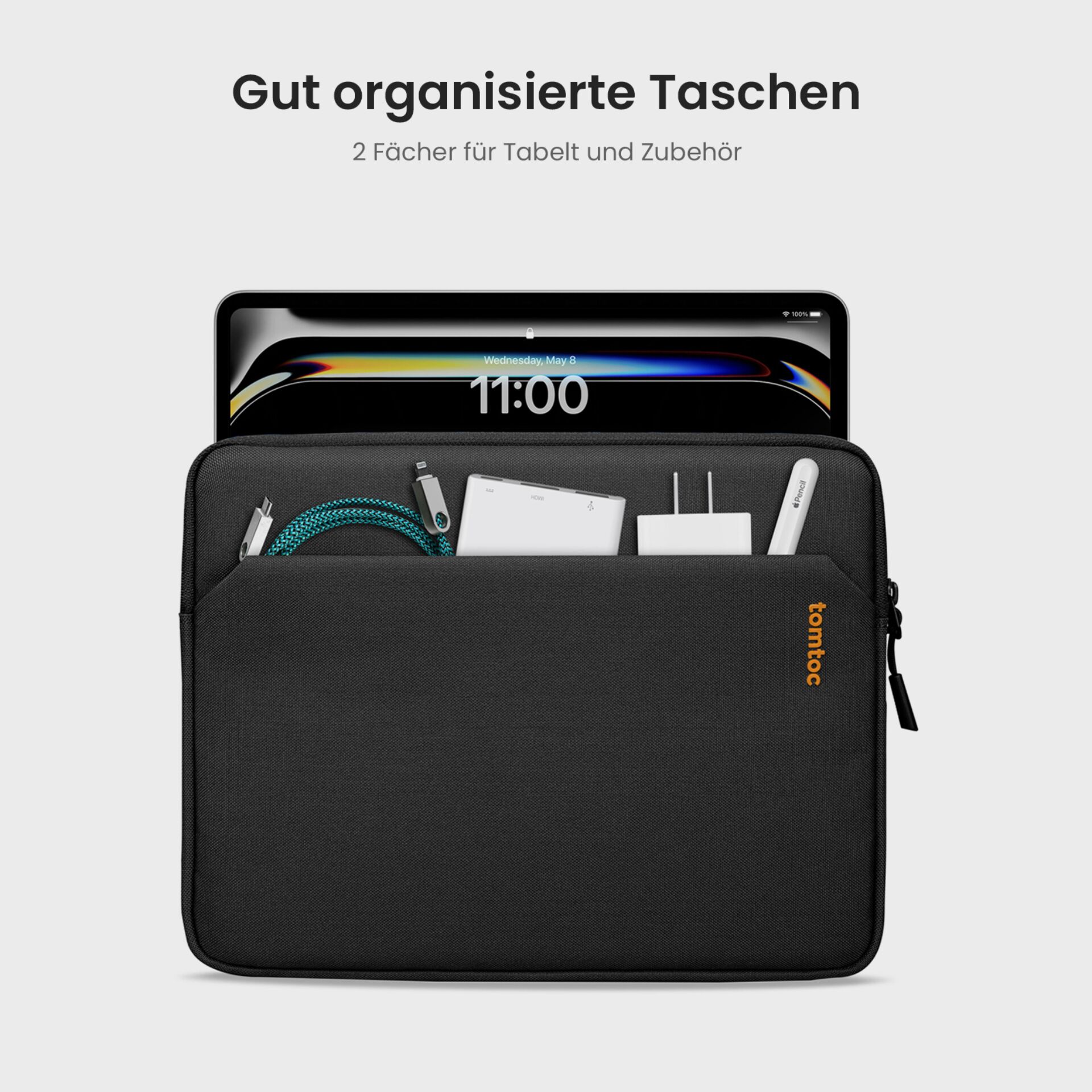 Tasche, Laptop-Tasche, Organizer, Zubehör, Fachtasche