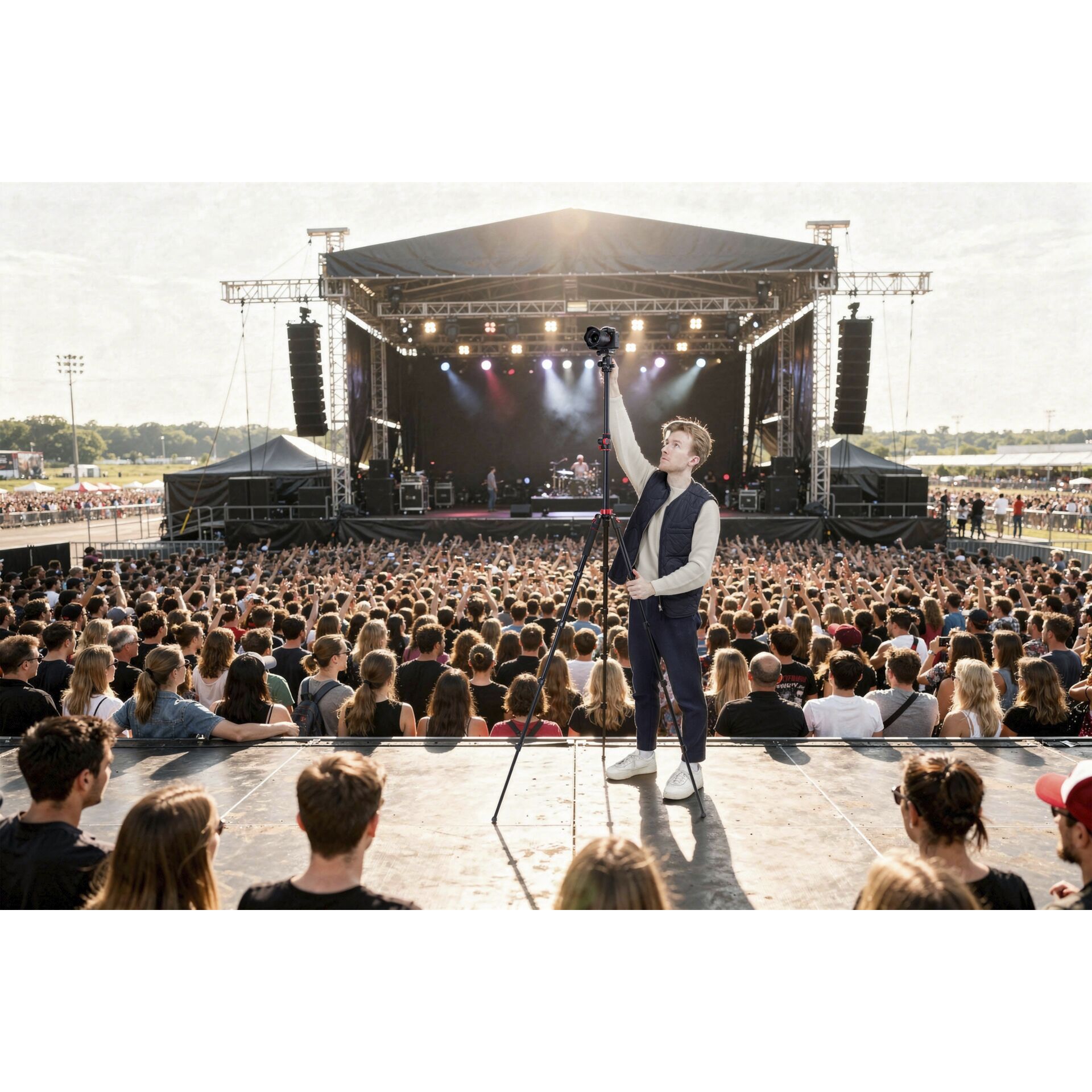 Konzert, Menschenmenge, Person, Bühne, Frau