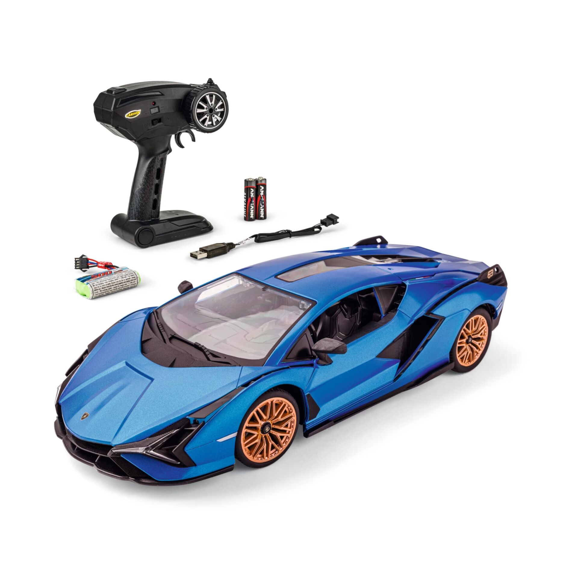 RC-Auto, Fernsteuerung, Blaues Auto, Elektrisch, Batteriebetrieben