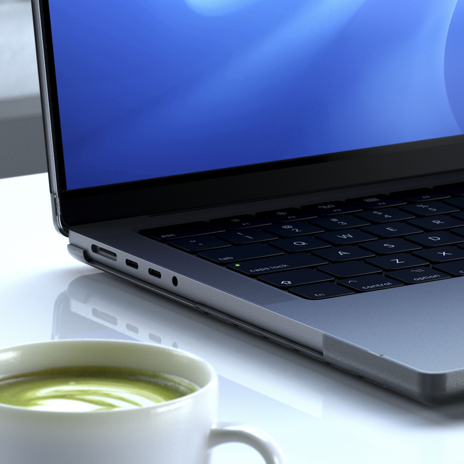 Computer, Elektronik, Laptop, PC, Kaffeetasse