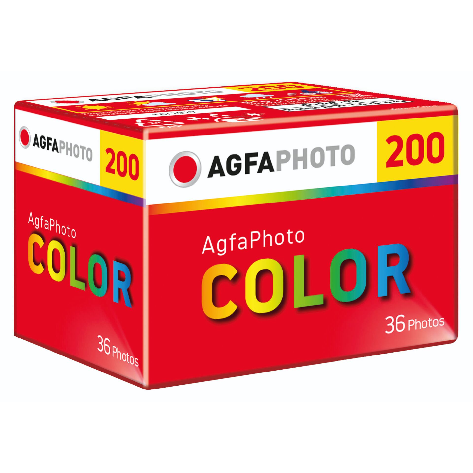 Farbfilm, 36 Aufnahmen, ISO 200, Kleinbildfilm, Farbnegativfilm