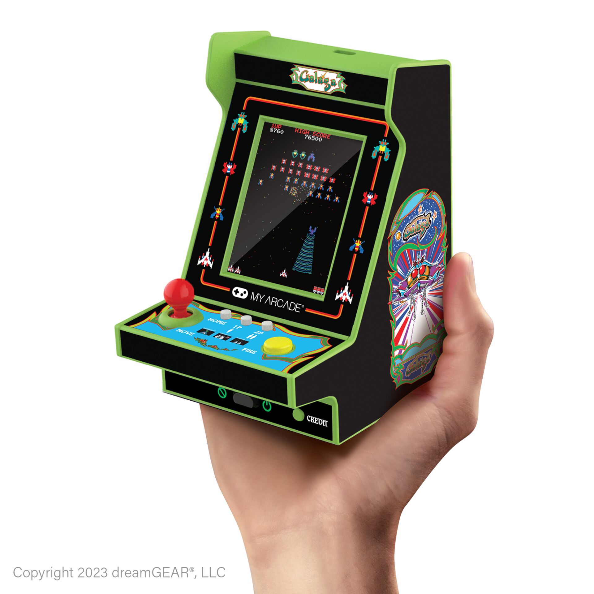 Arcade, Mini Arcade, Handheld, Grüner Spadenkassett, Retro Spiel
