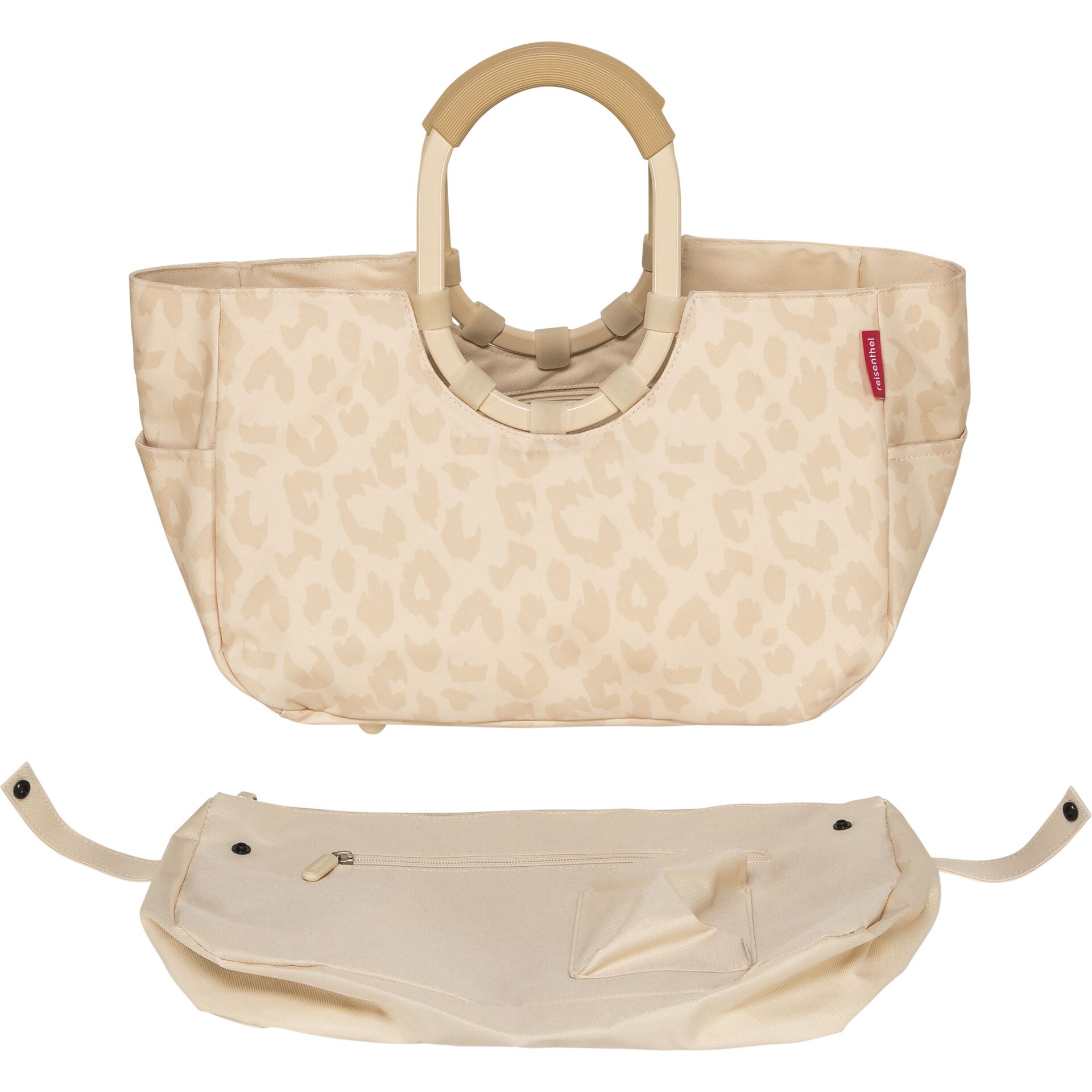 Tasche, Beuteltasche, Leopard Muster, Reißverschluss, Tragetasche