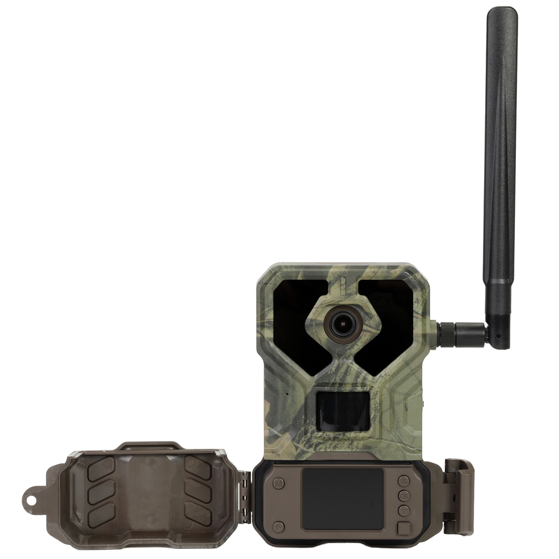 Trail-Kamera, Tarnmuster, Kamera mit Antenne, Bewegungssensor, LCD-Display